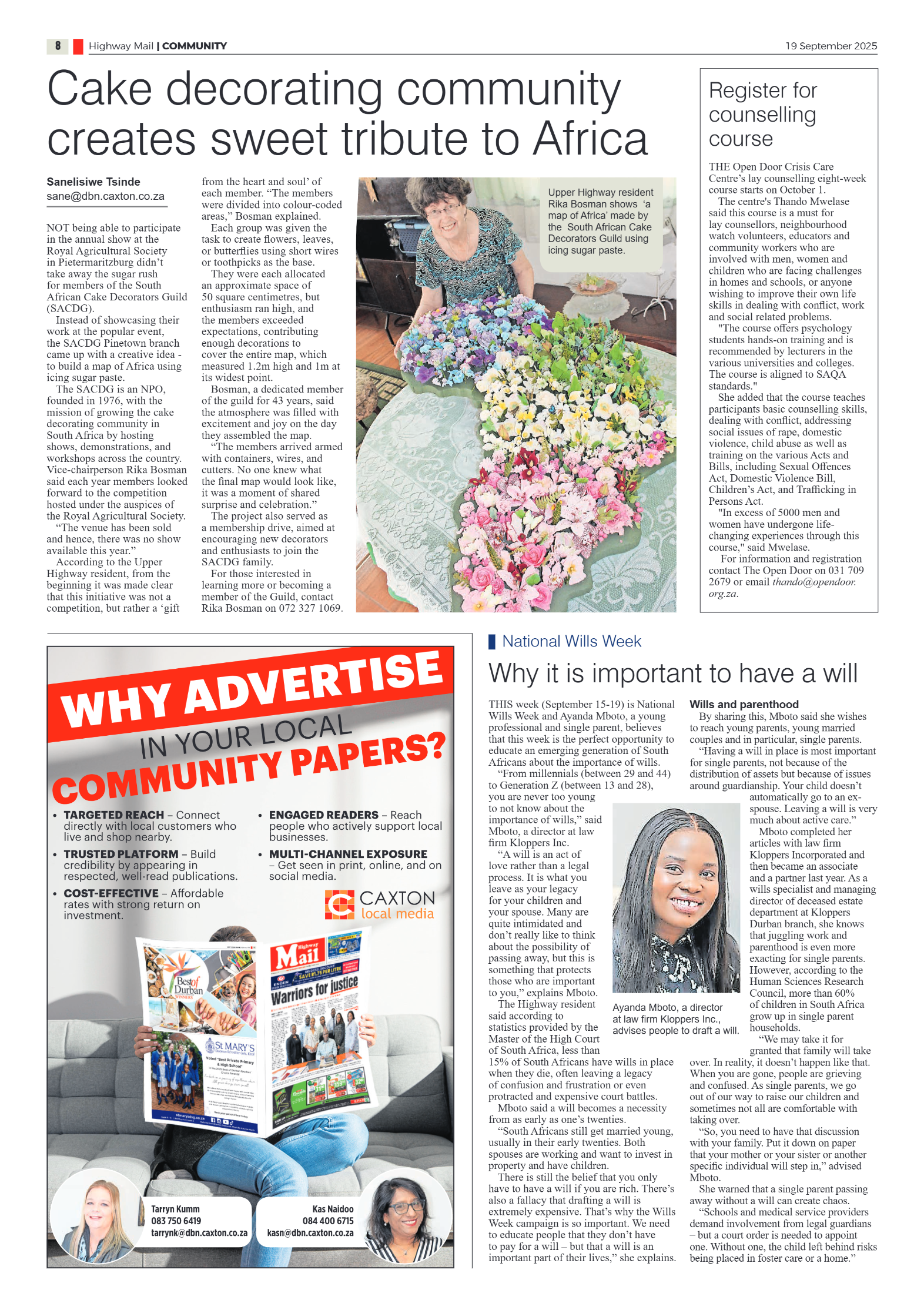 Highway Mail 19 September 2025 page 8