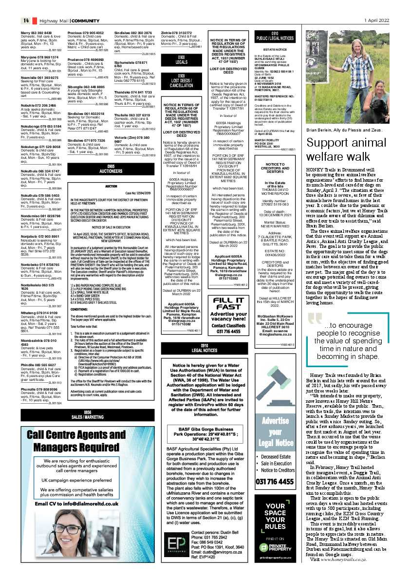 Highway Mail 1 April 2022 page 14