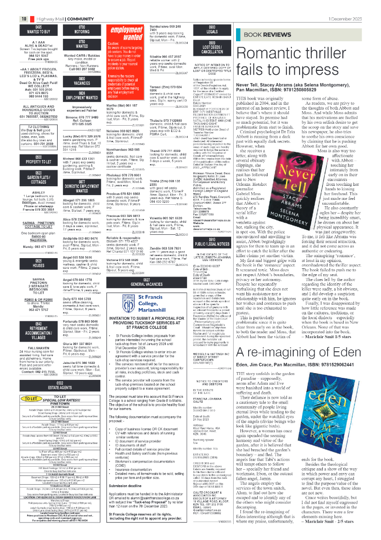 Highway Mail 1 December 2023 page 10
