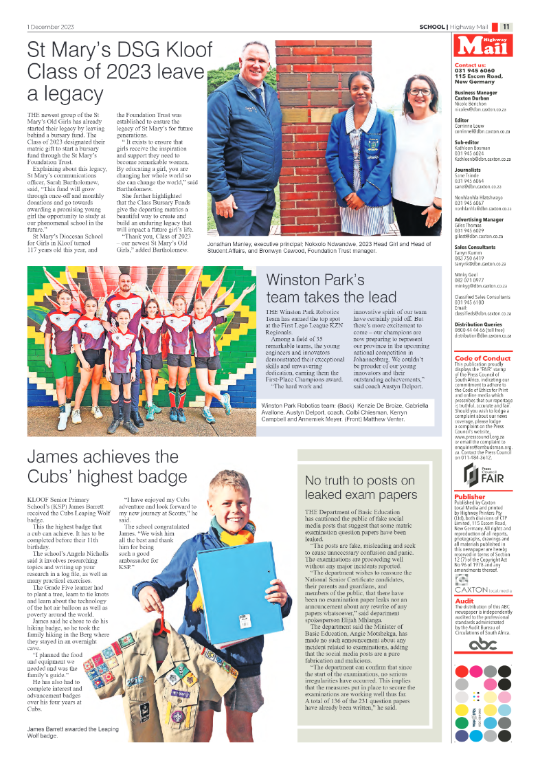 Highway Mail 1 December 2023 page 11