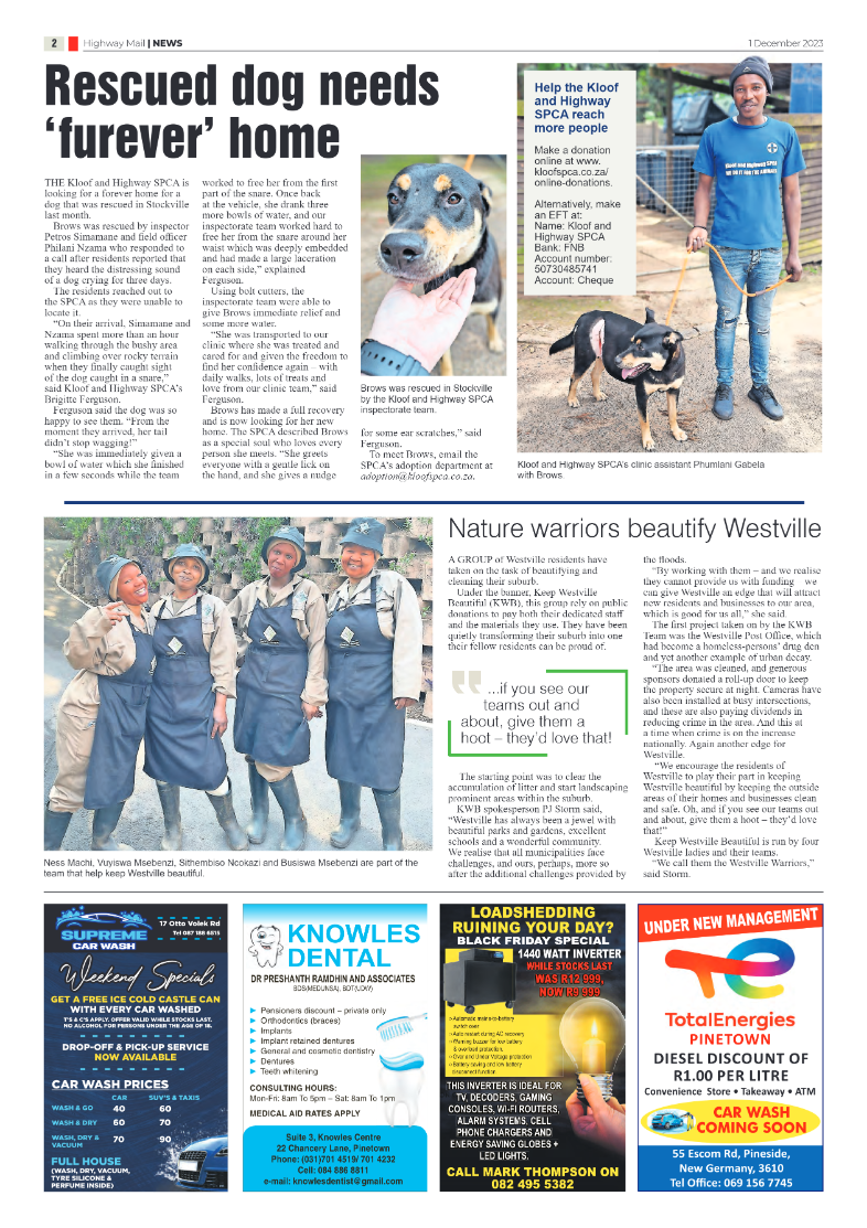 Highway Mail 1 December 2023 page 2