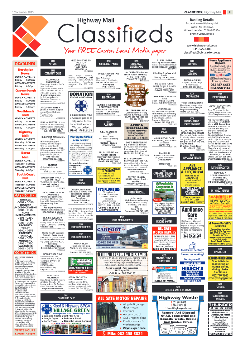 Highway Mail 1 December 2023 page 9