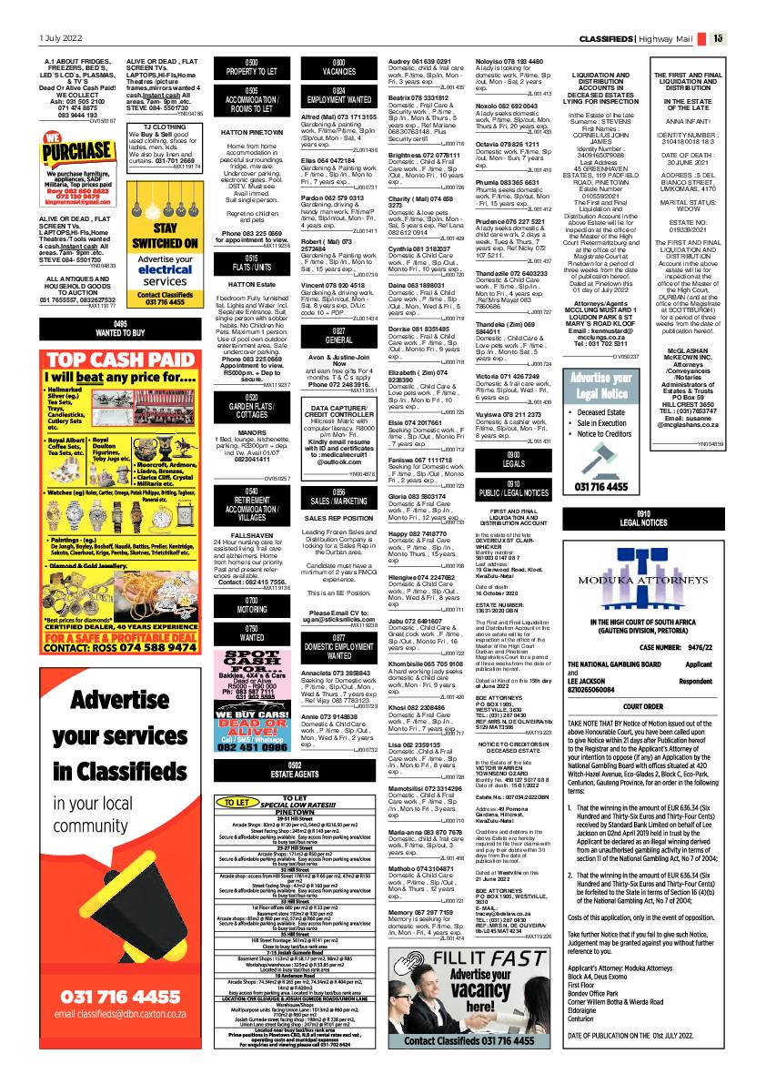 Highway Mail 1 July 2022 page 15