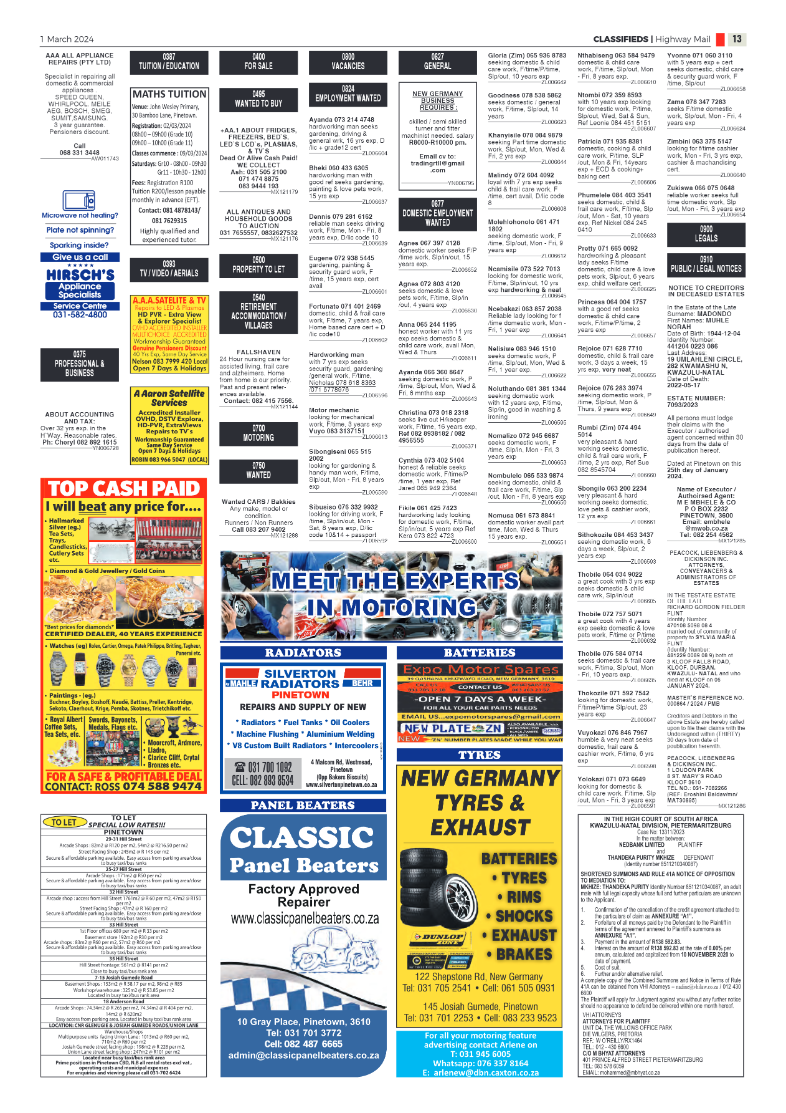 Highway Mail 1 March 2024 page 13