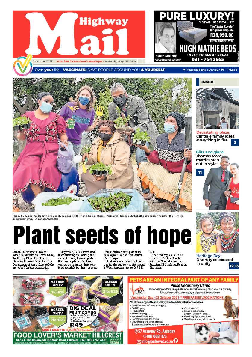 Highway Mail 1 October 2021 page 1