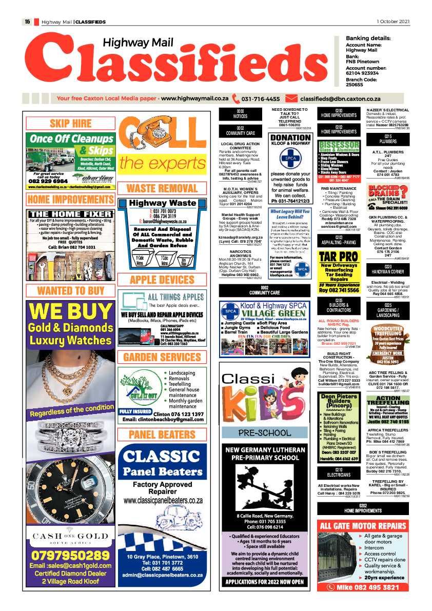 Highway Mail 1 October 2021 page 16