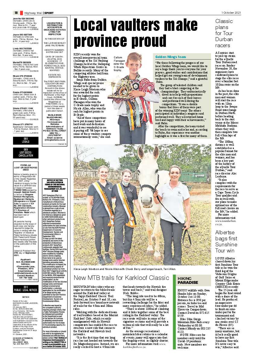 Highway Mail 1 October 2021 page 18