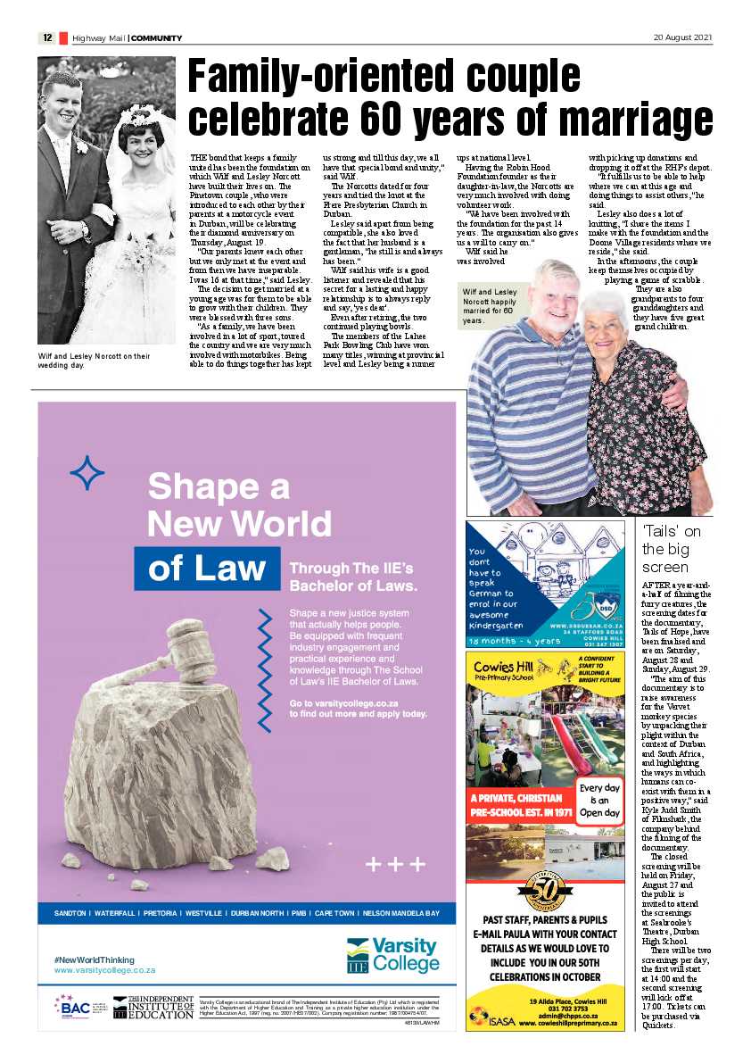 Highway Mail 20 August 2021 page 12