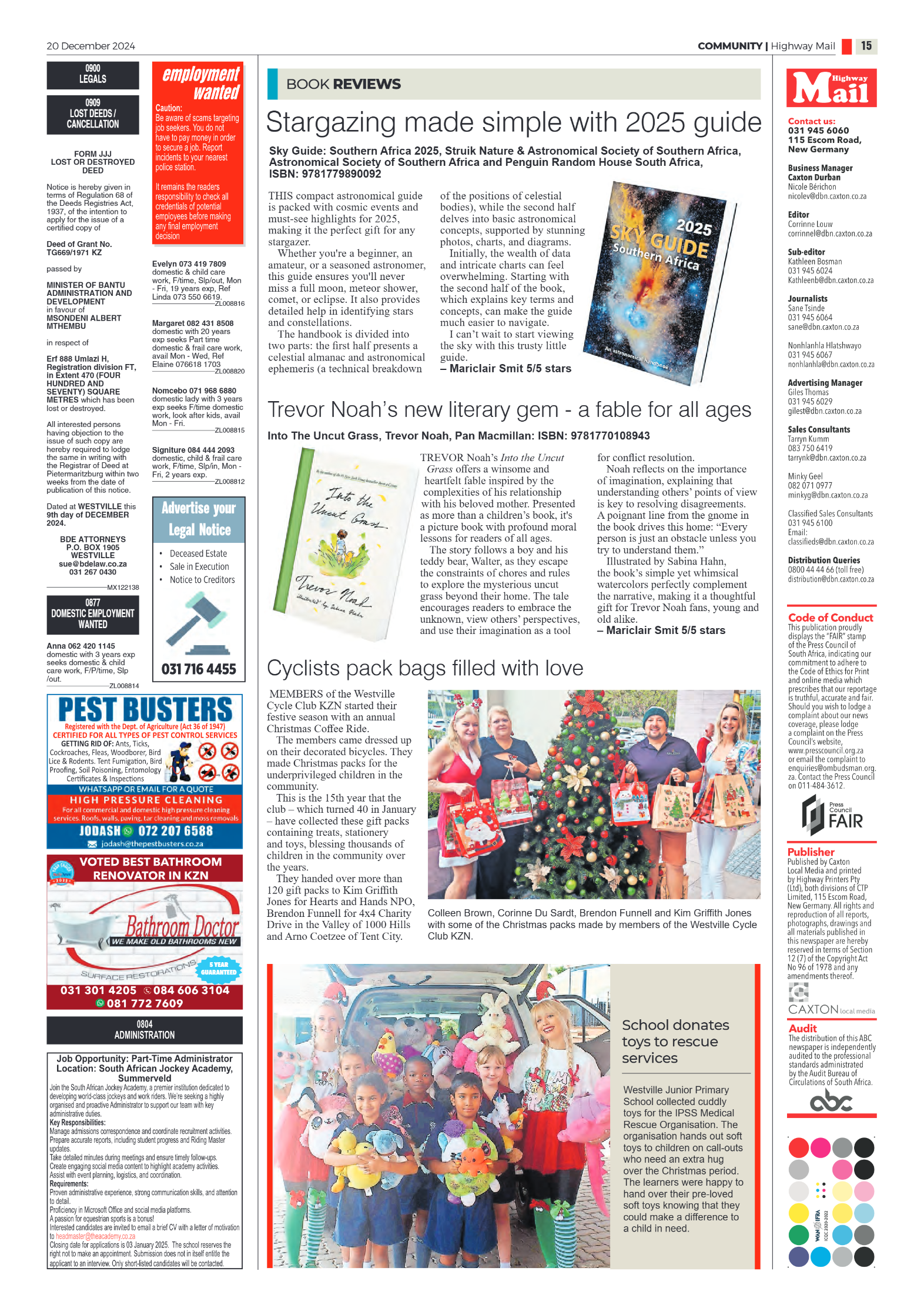 Highway Mail 20 December 2024 page 15
