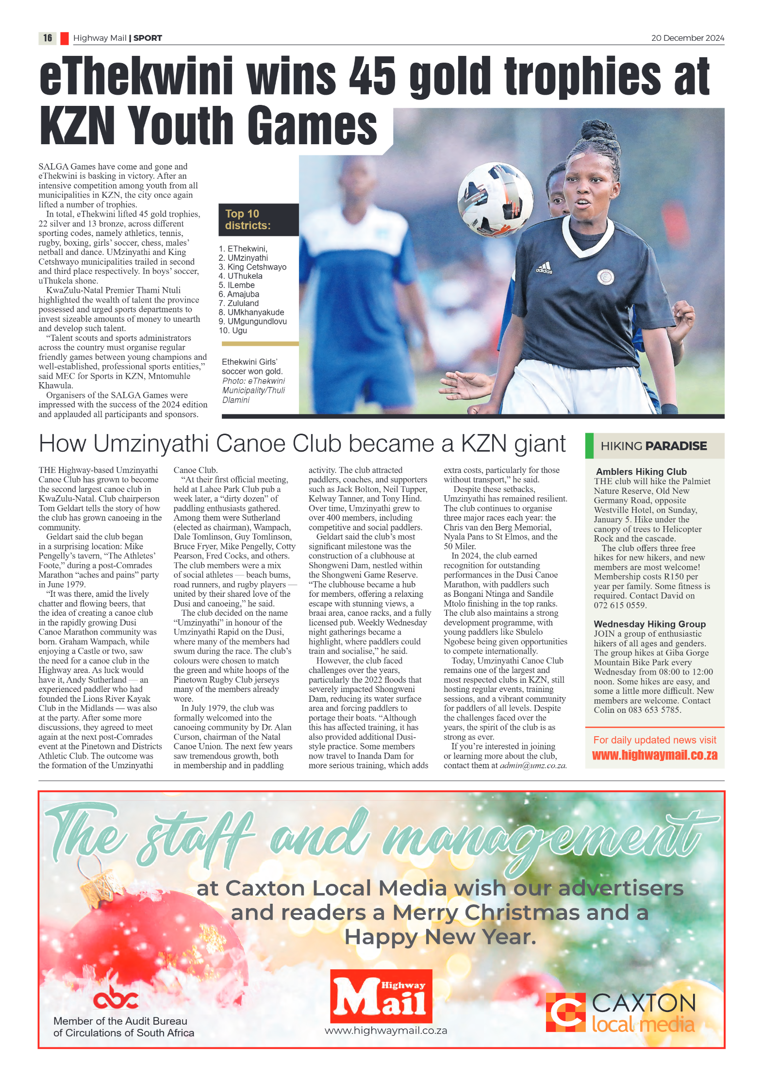 Highway Mail 20 December 2024 page 16