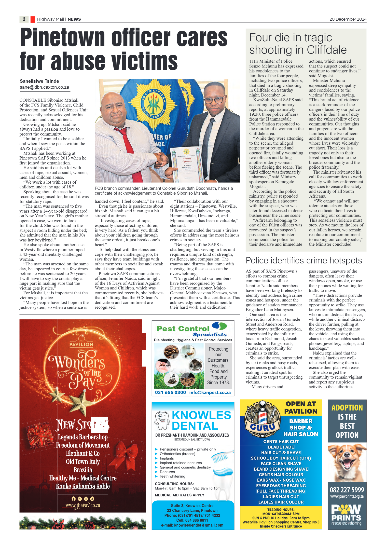 Highway Mail 20 December 2024 page 2