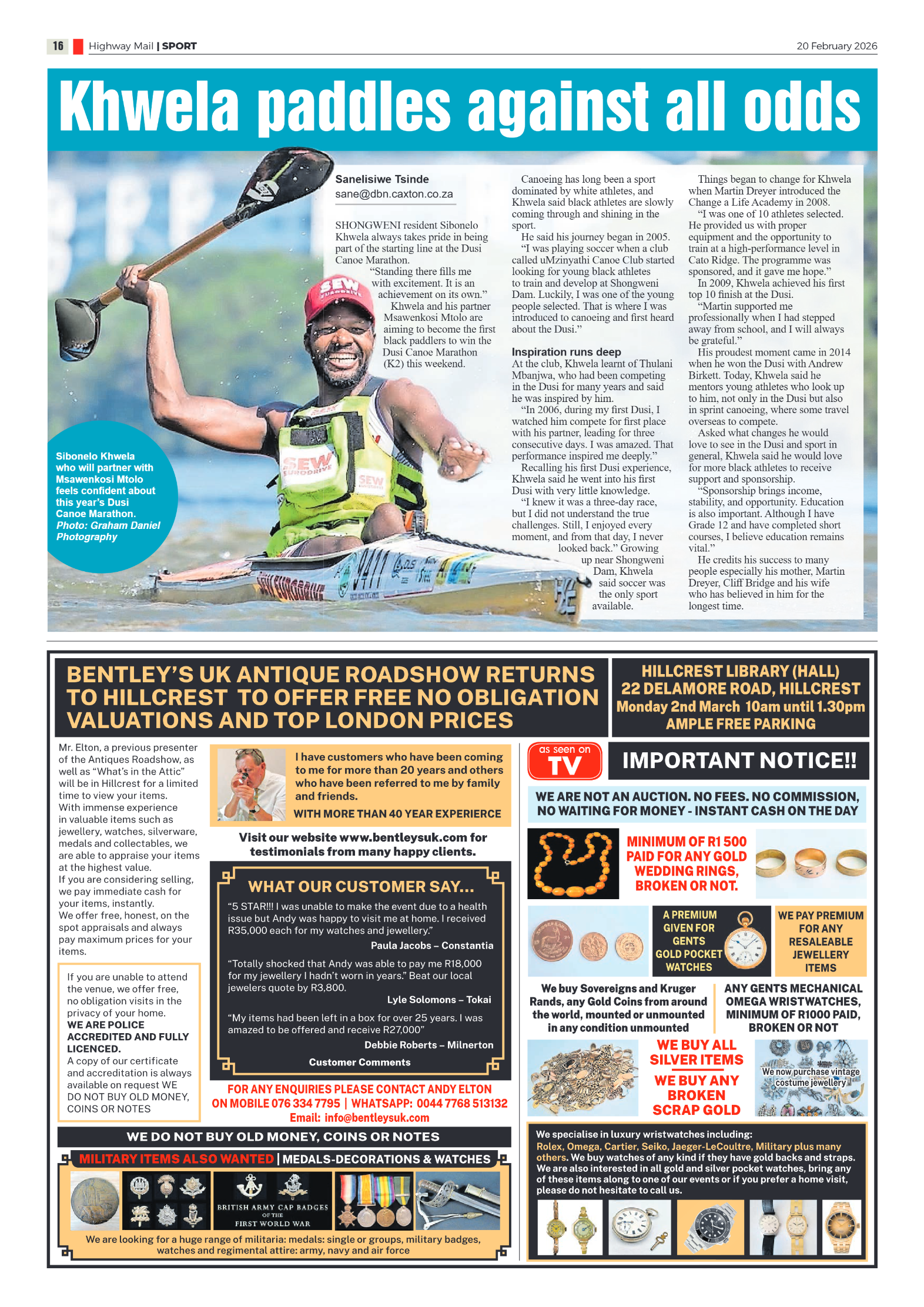 Highway Mail 20 February 2026 page 16