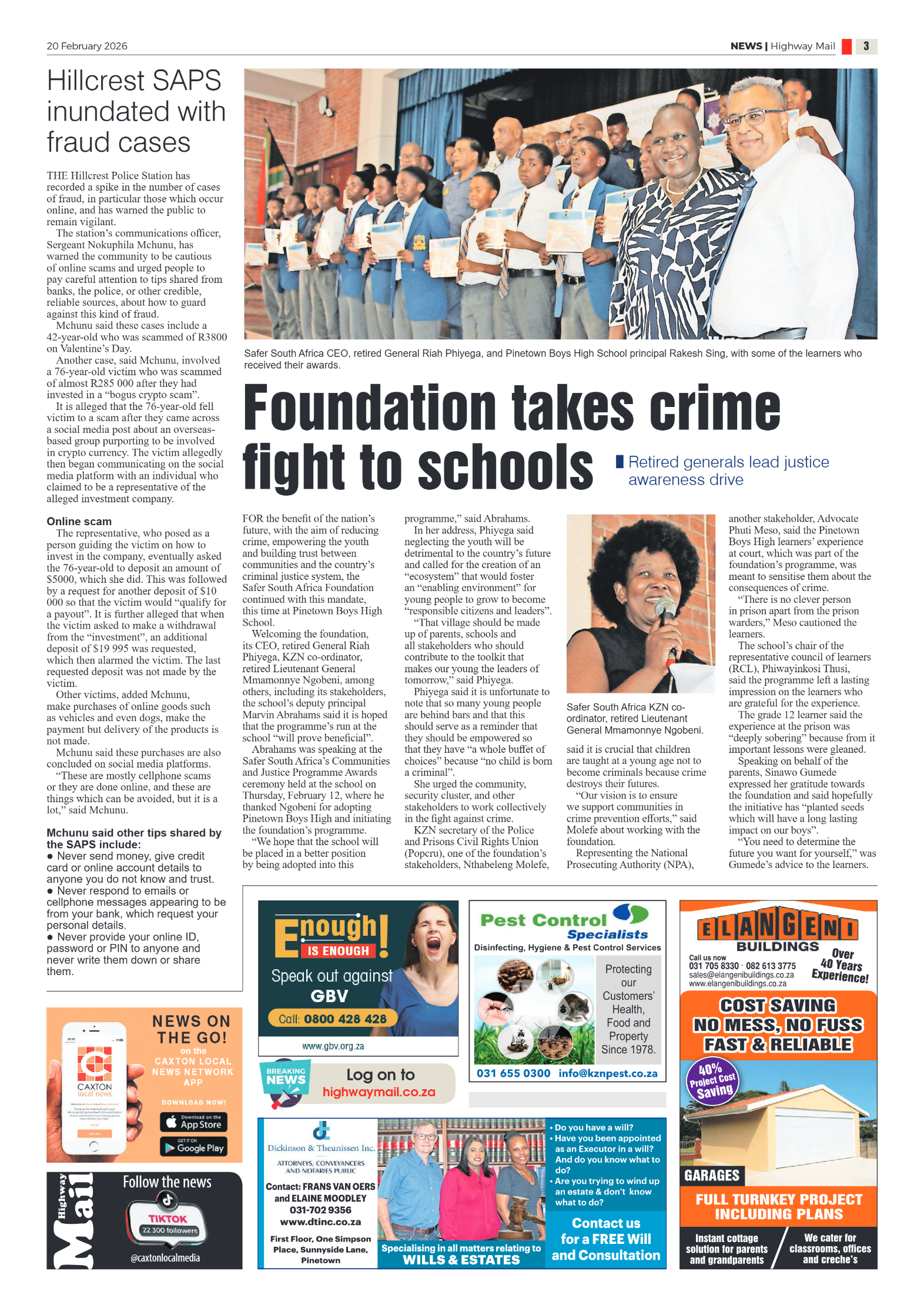 Highway Mail 20 February 2026 page 3