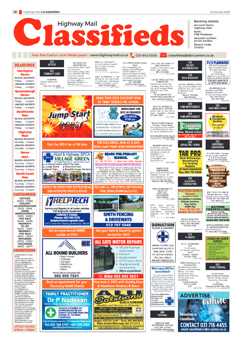 Highway Mail 20 January 2023 page 12