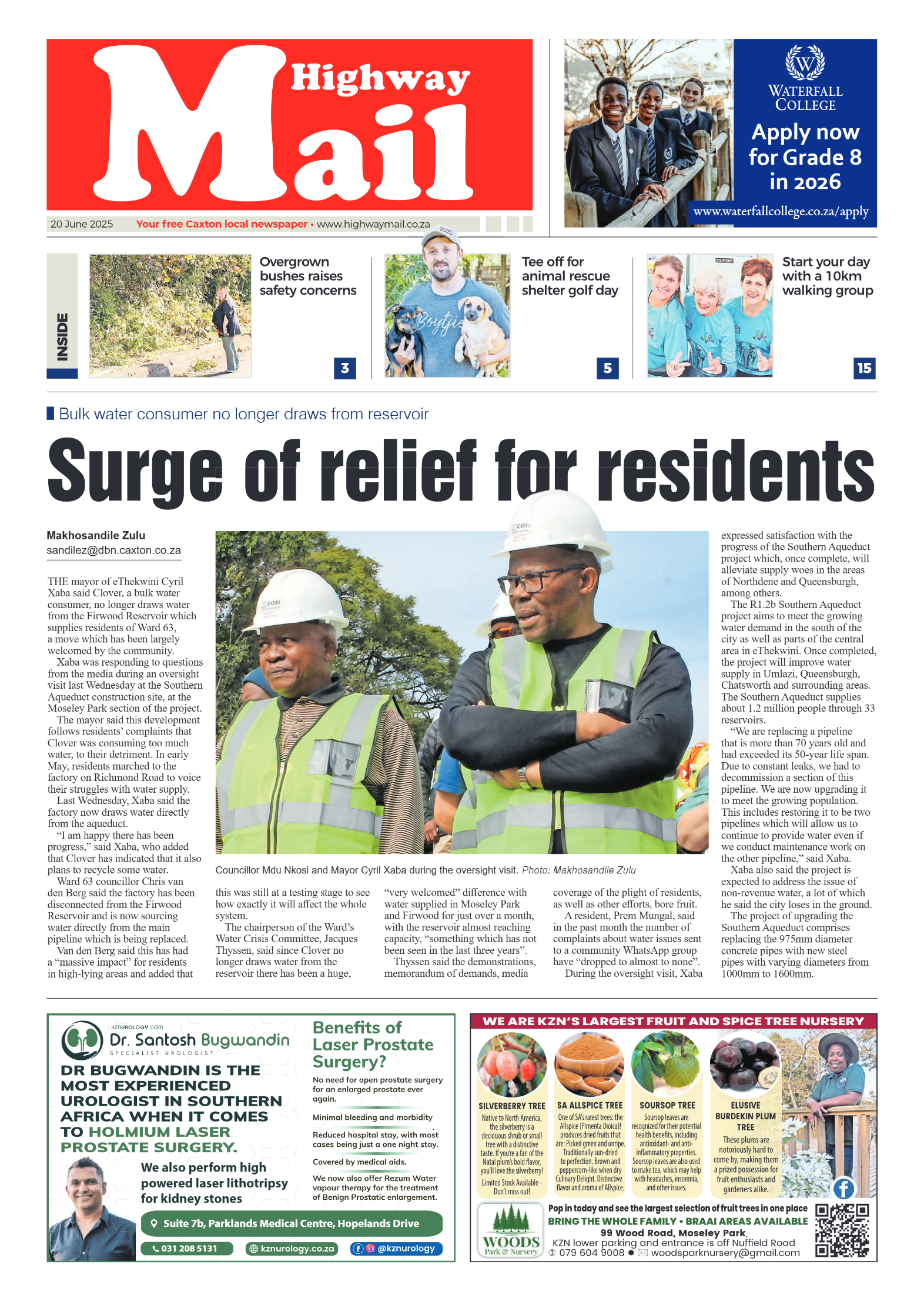 Highway Mail 20 June 2025 page 1