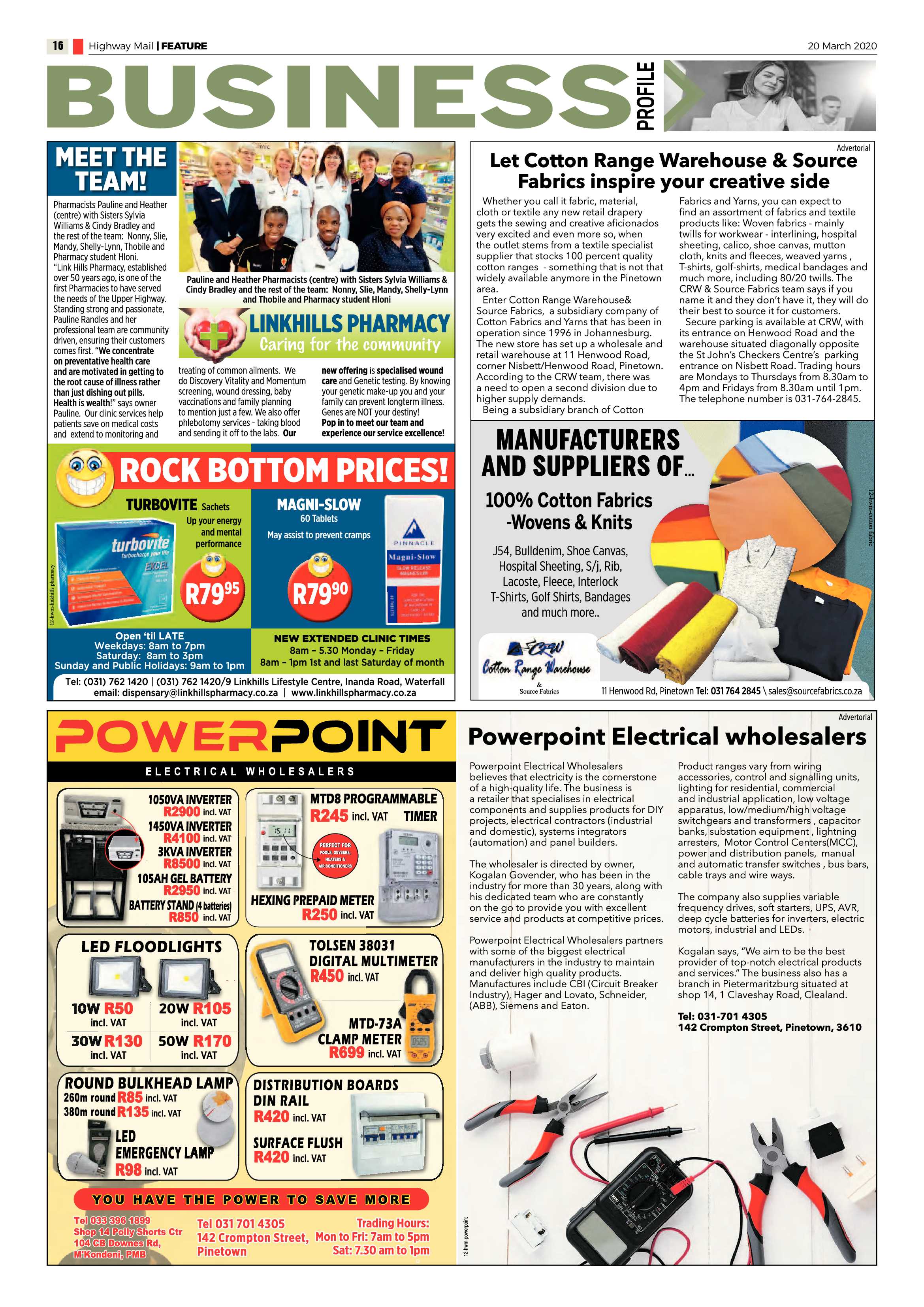 Highway Mail 20 March 2020 page 16