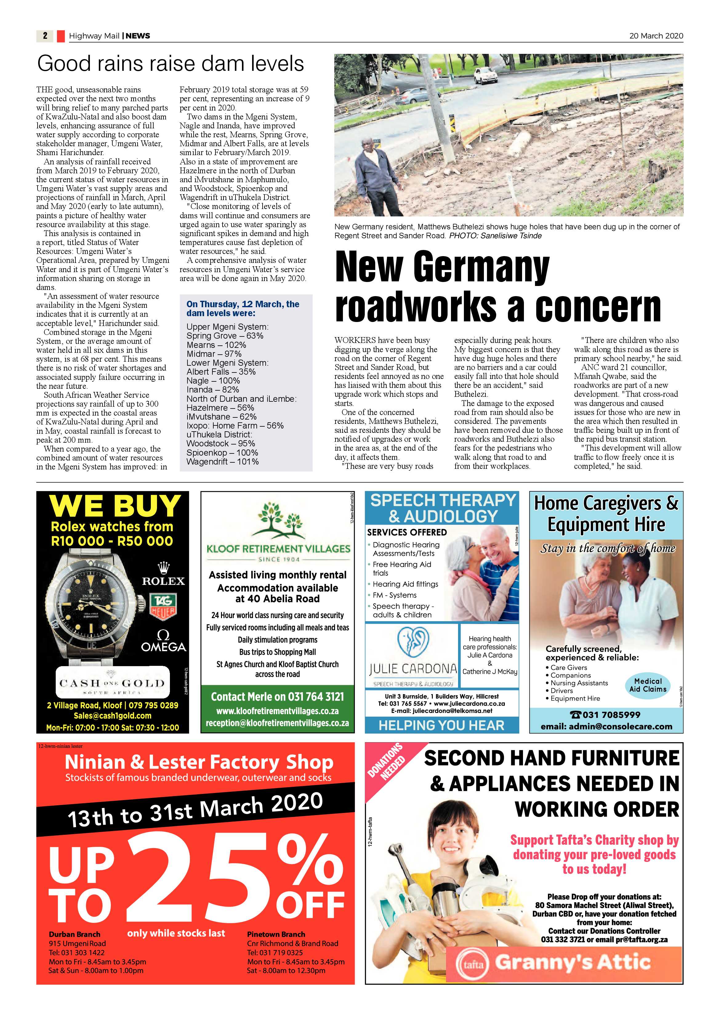 Highway Mail 20 March 2020 page 2