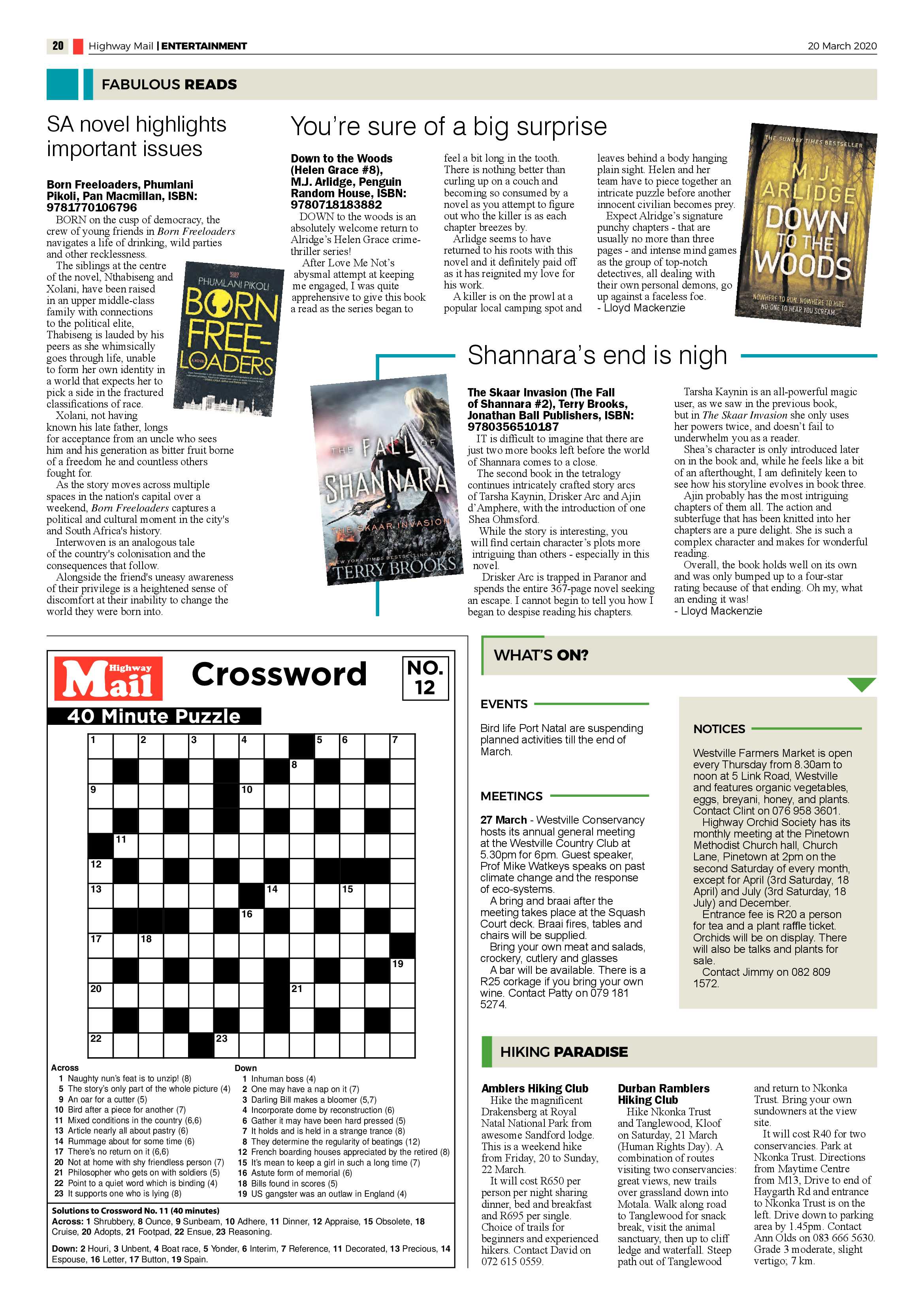 Highway Mail 20 March 2020 page 20