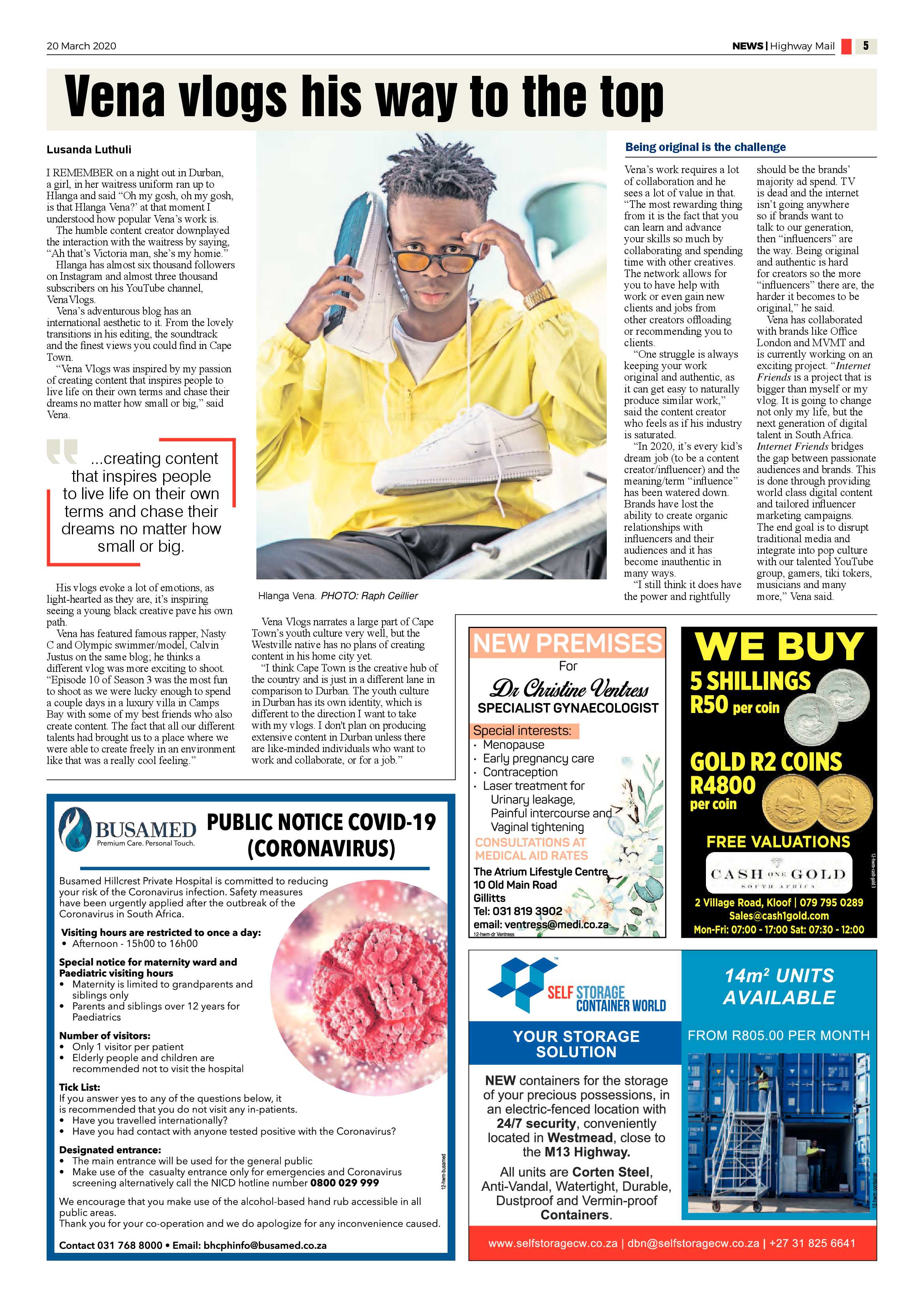 Highway Mail 20 March 2020 page 5