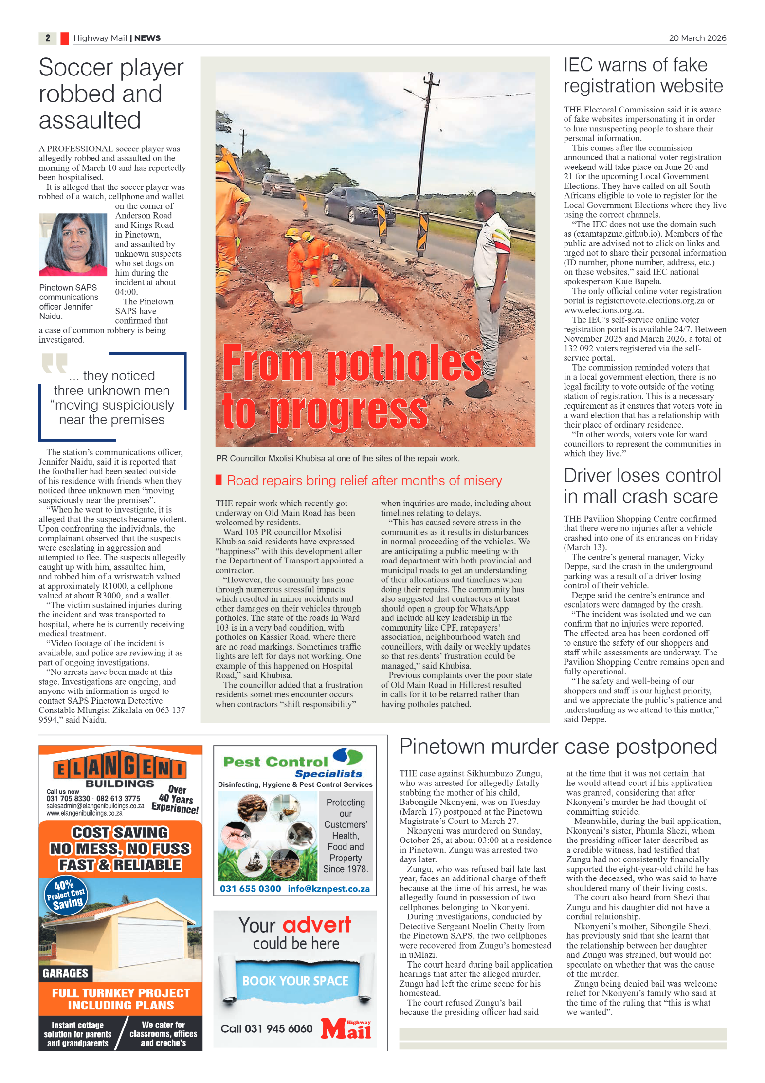 Highway Mail 20 March 2026 page 2