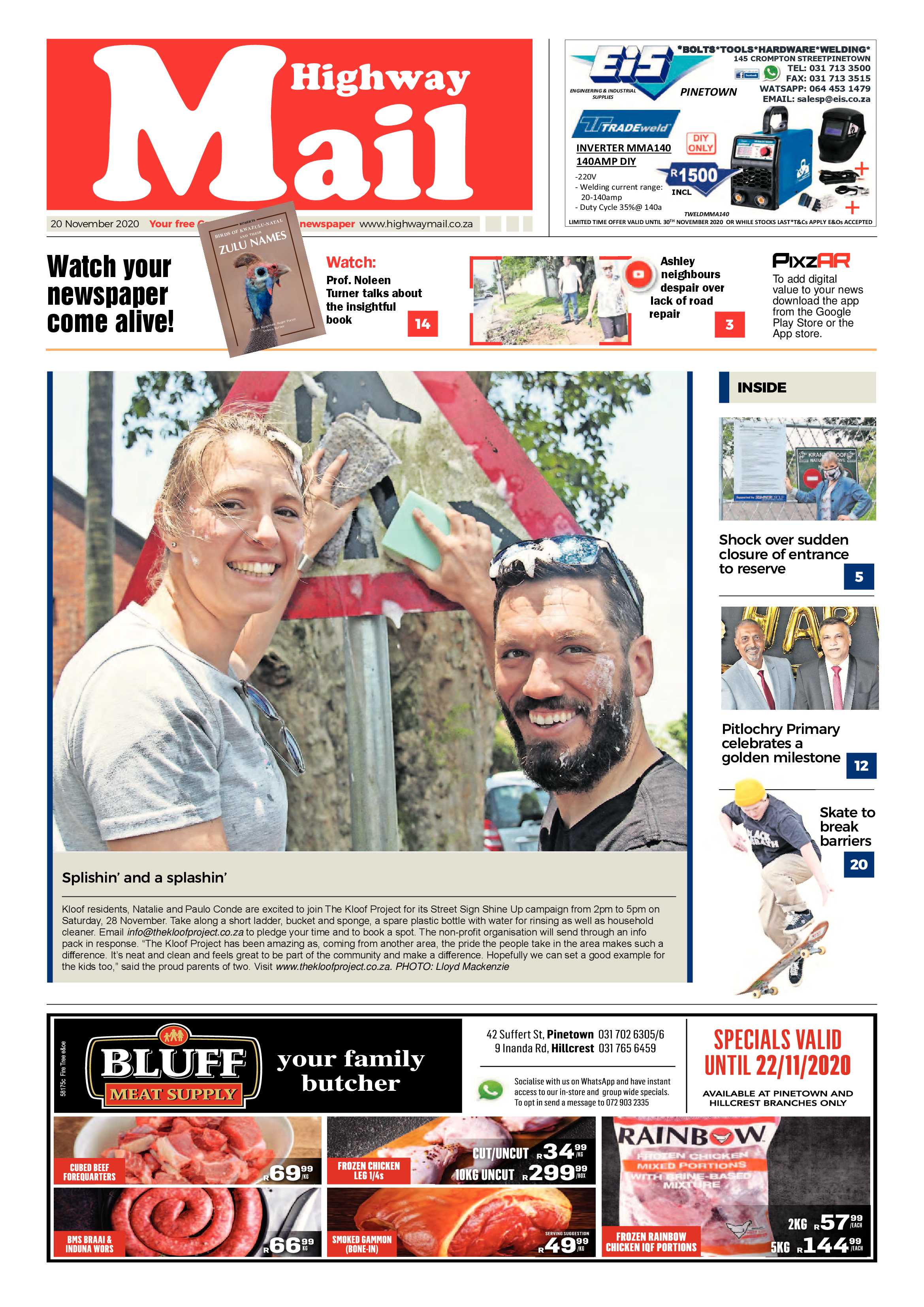 Highway Mail 20 November 2020 page 1