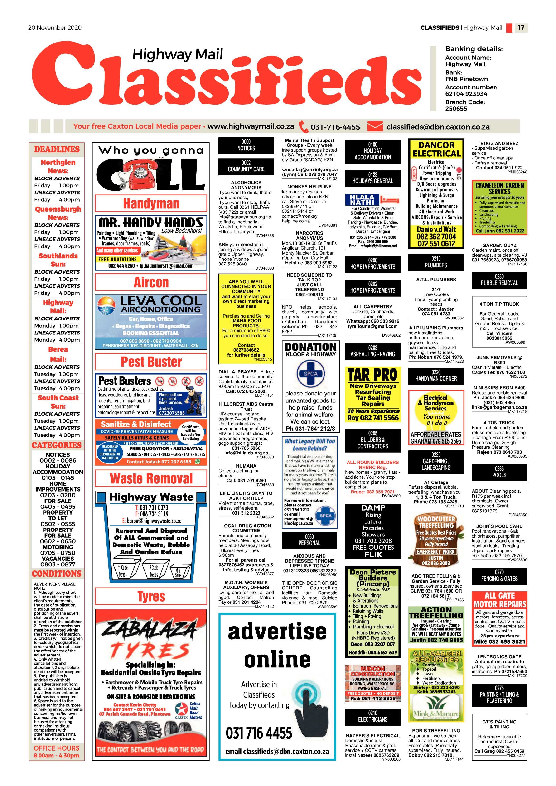 Highway Mail 20 November 2020 page 17