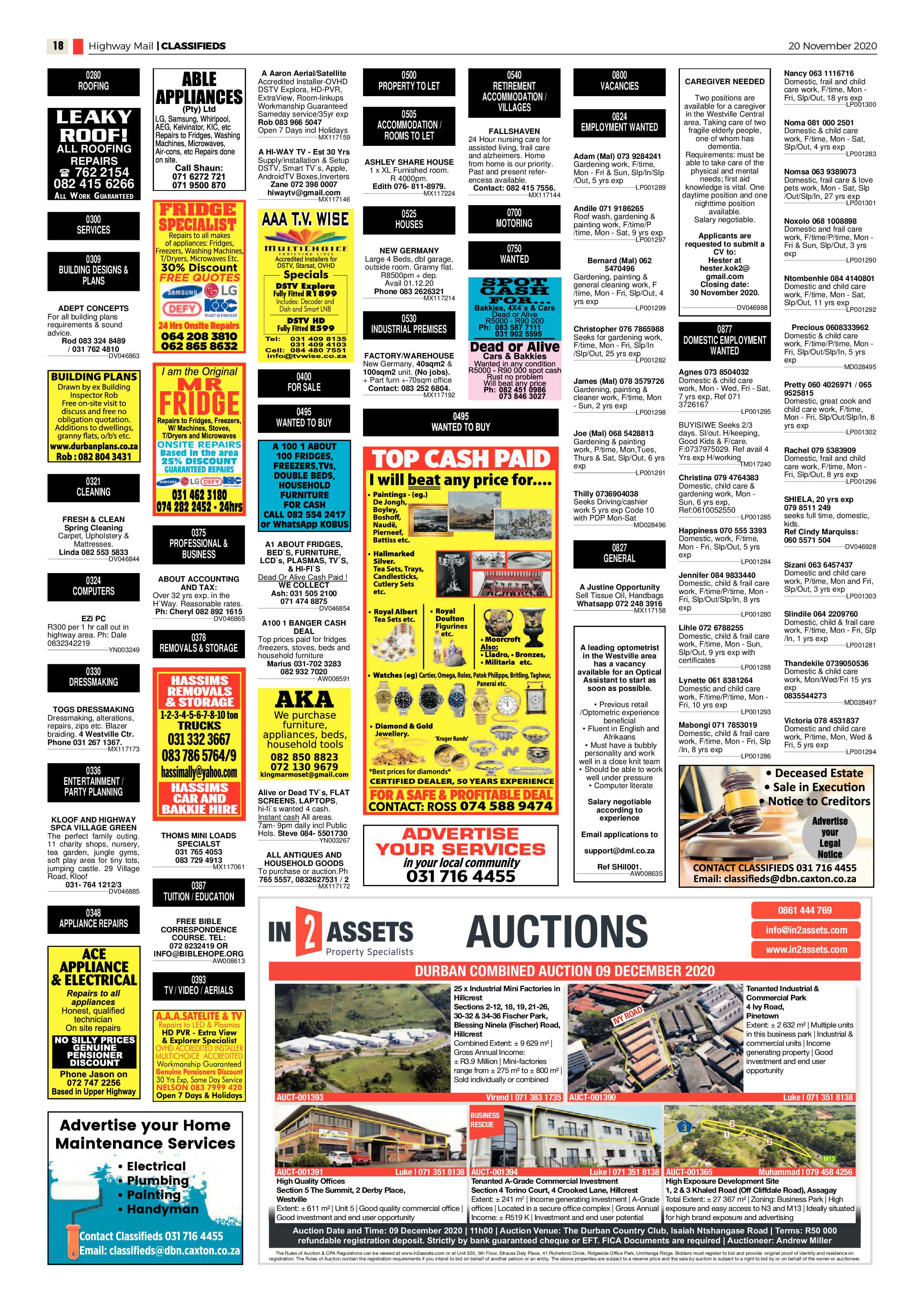 Highway Mail 20 November 2020 page 18