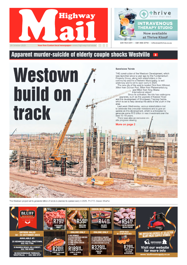 Highway Mail 20 October 2023 page 1