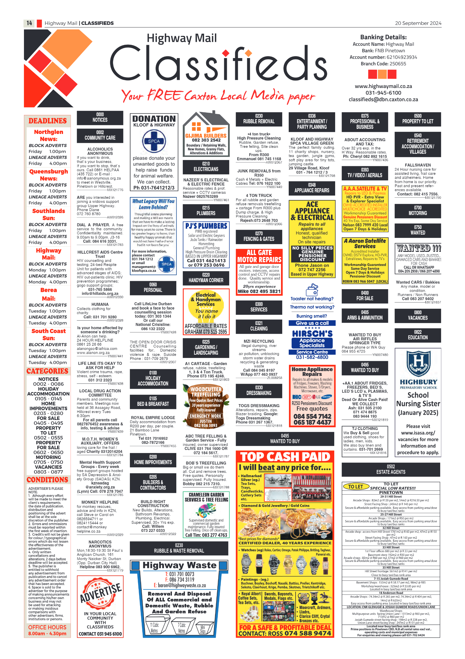 Highway Mail 20 September 2024 page 14