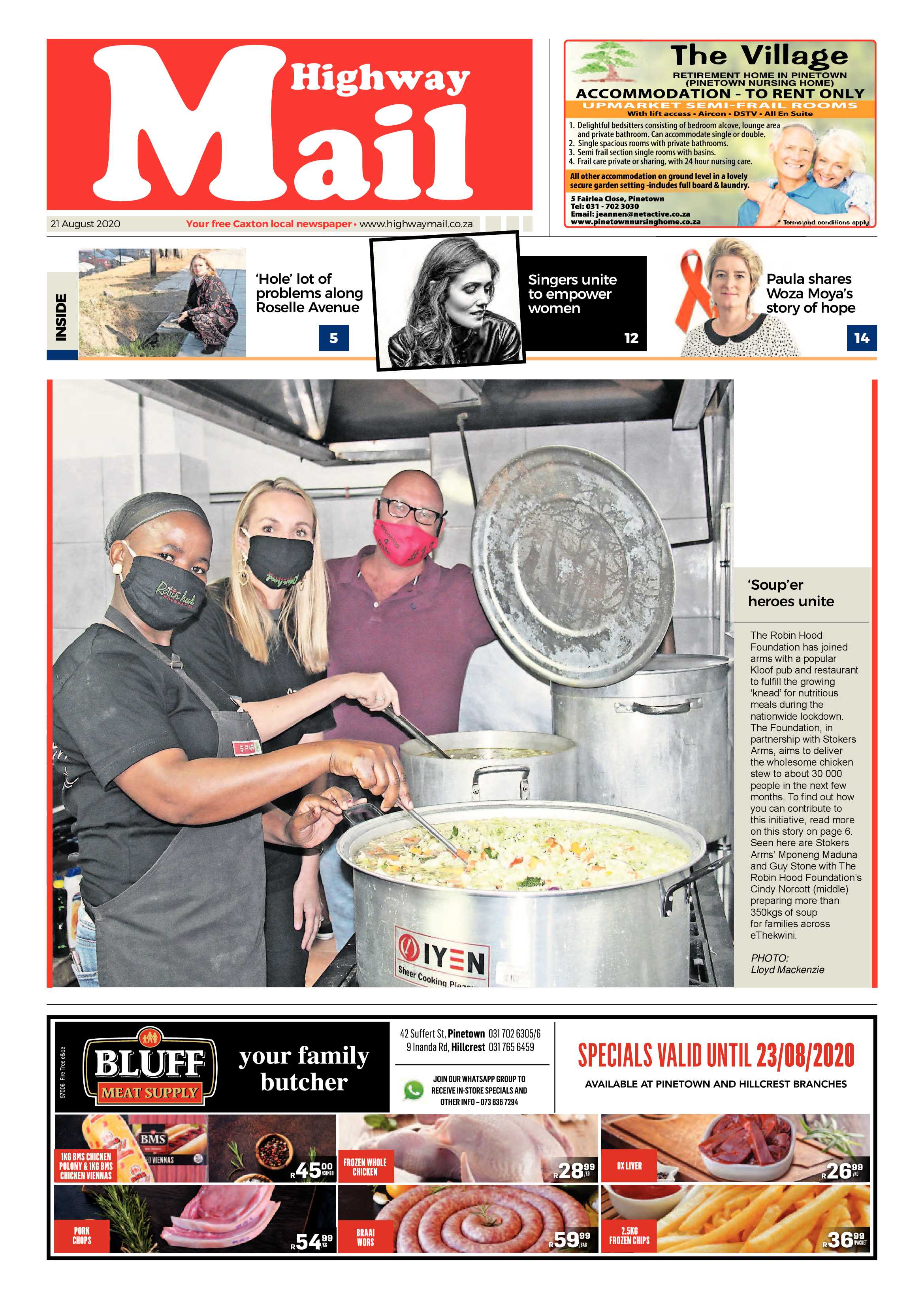 Highway Mail 21 August 2020 page 1