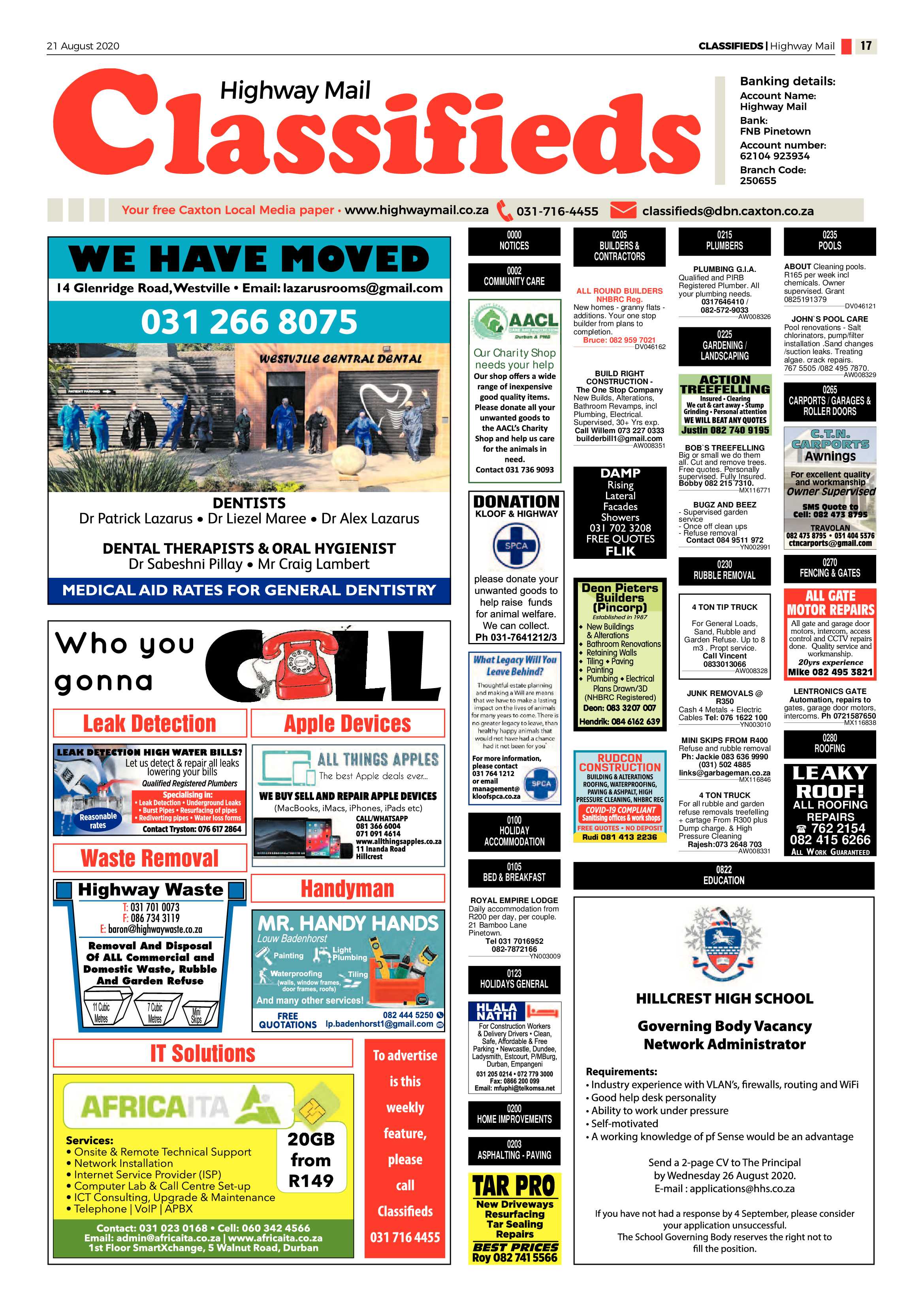 Highway Mail 21 August 2020 page 17
