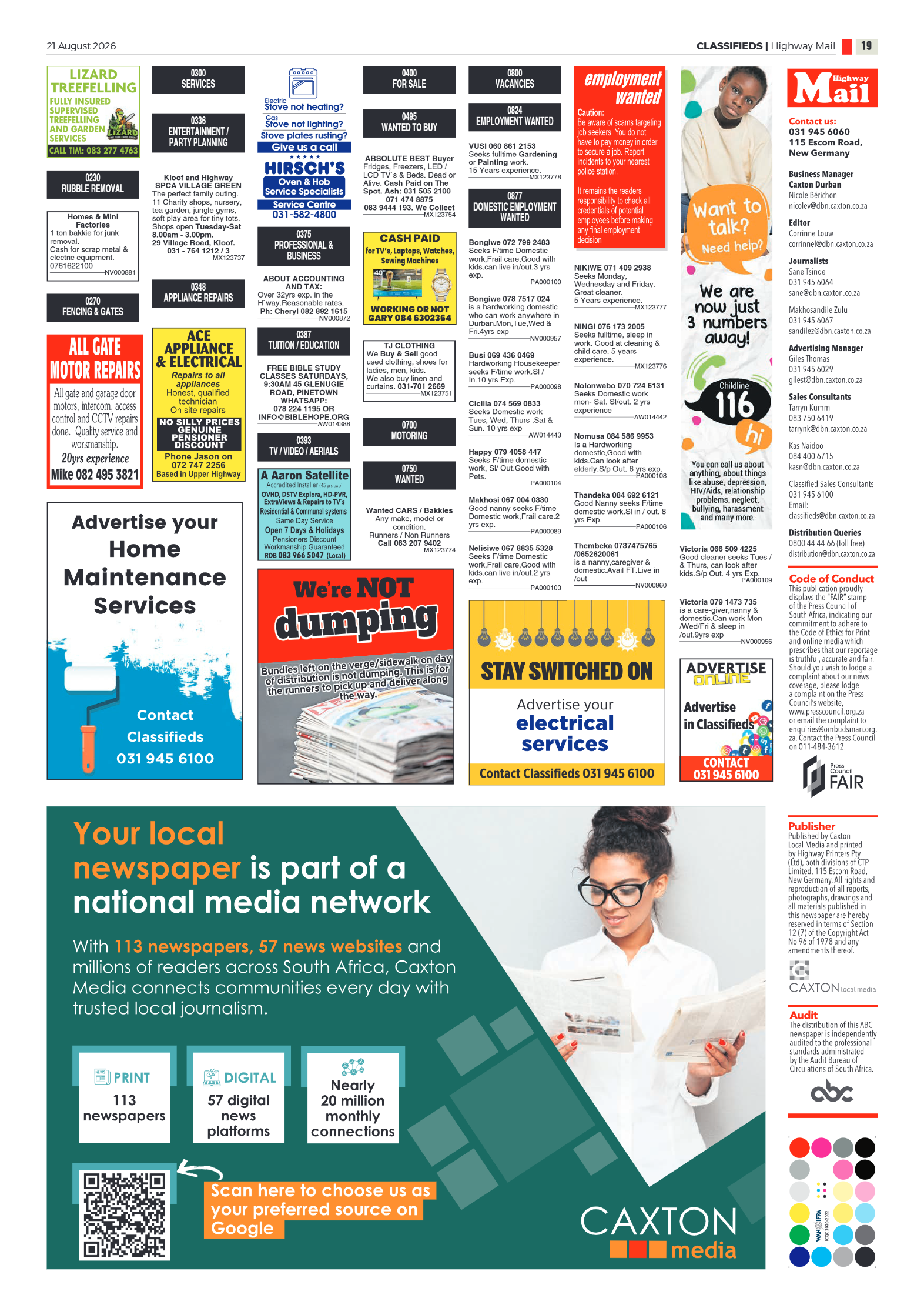 Highway Mail 21 August 2026 page 19
