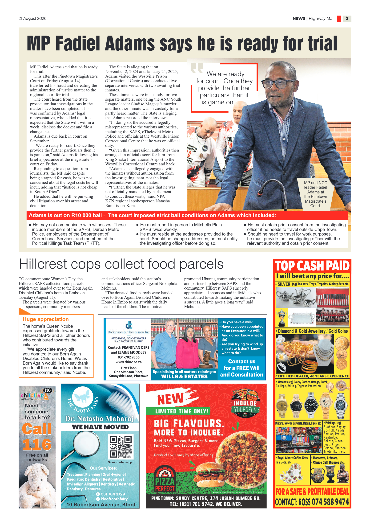Highway Mail 21 August 2026 page 3