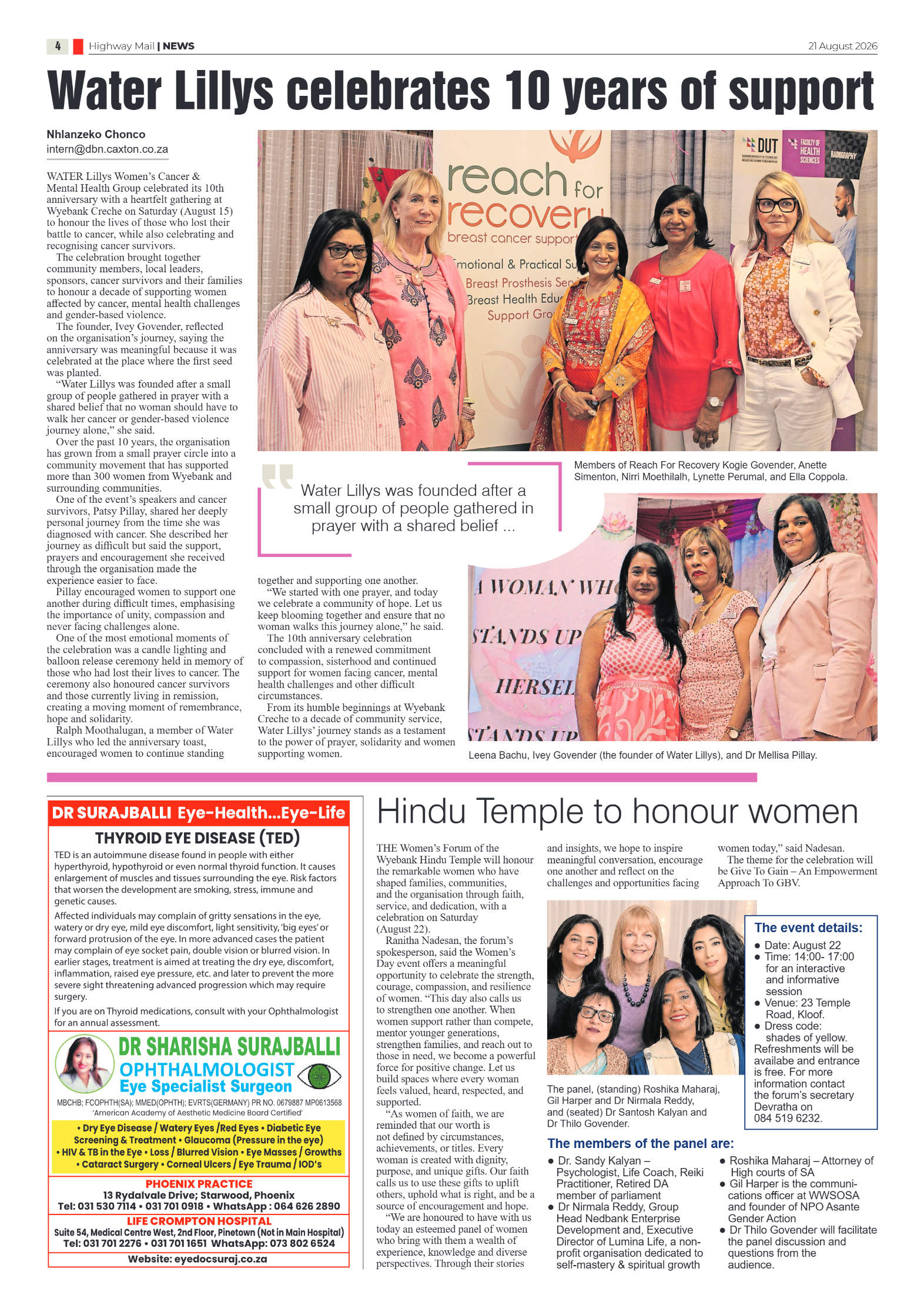 Highway Mail 21 August 2026 page 4