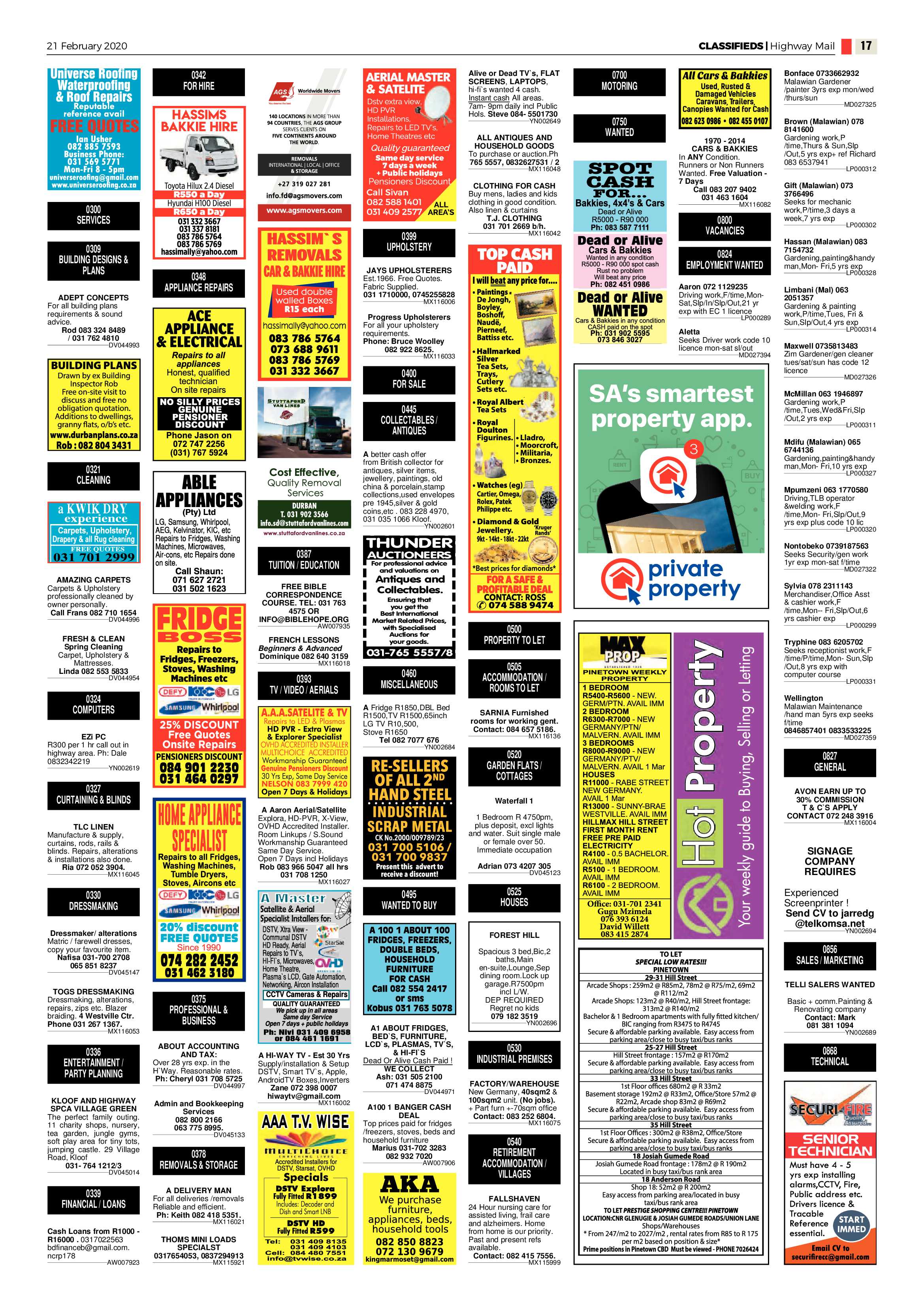 Highway Mail 21 February 2020 page 17