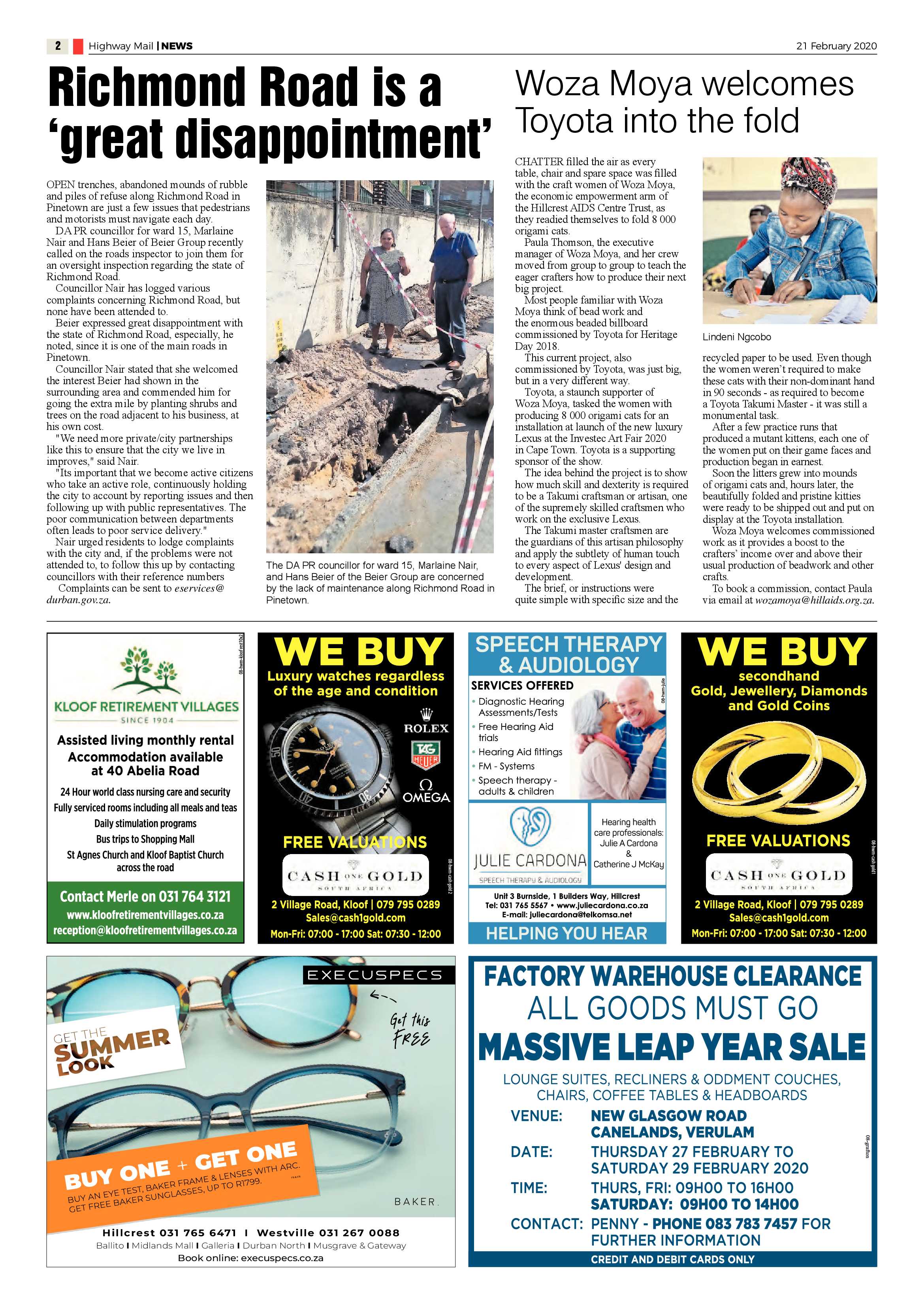 Highway Mail 21 February 2020 page 2