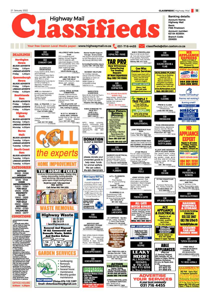 Highway Mail 21 January 2022 page 13