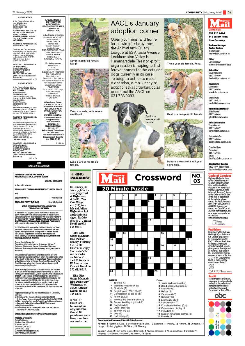 Highway Mail 21 January 2022 page 15