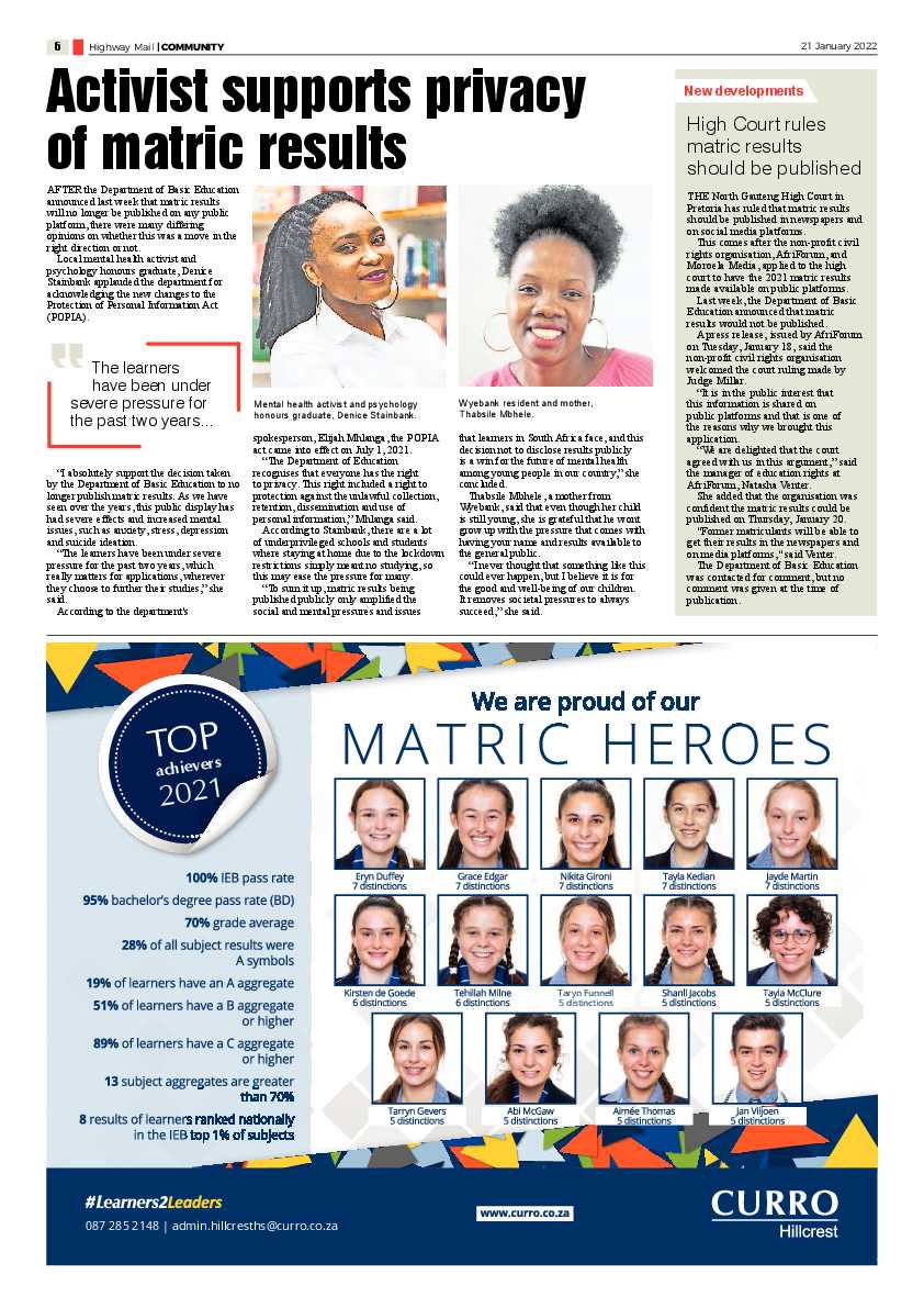 Highway Mail 21 January 2022 page 6