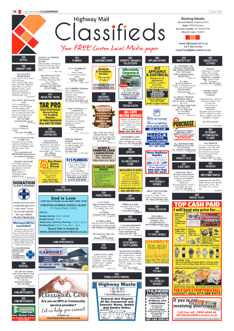 Highway Mail 21 July 2023 page 14