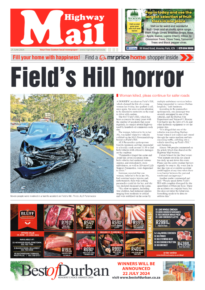 Highway Mail 21 June 2024 page 1