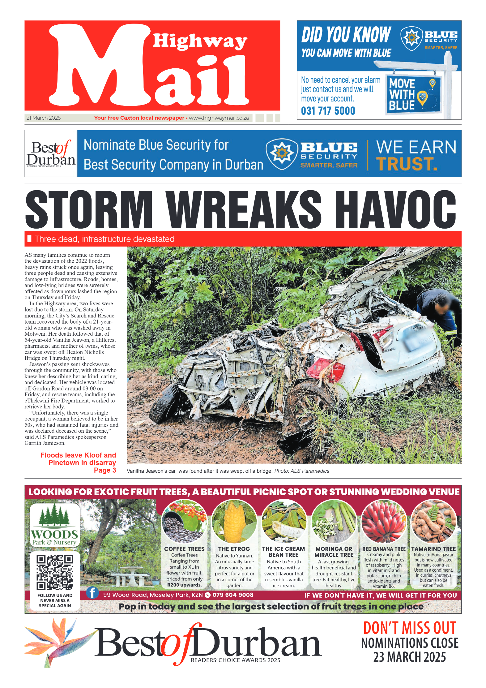 Highway Mail 21 March 2025 page 1