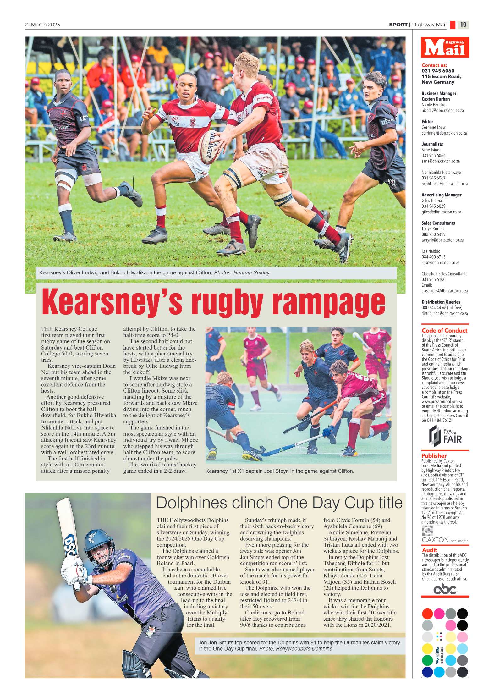 Highway Mail 21 March 2025 page 18