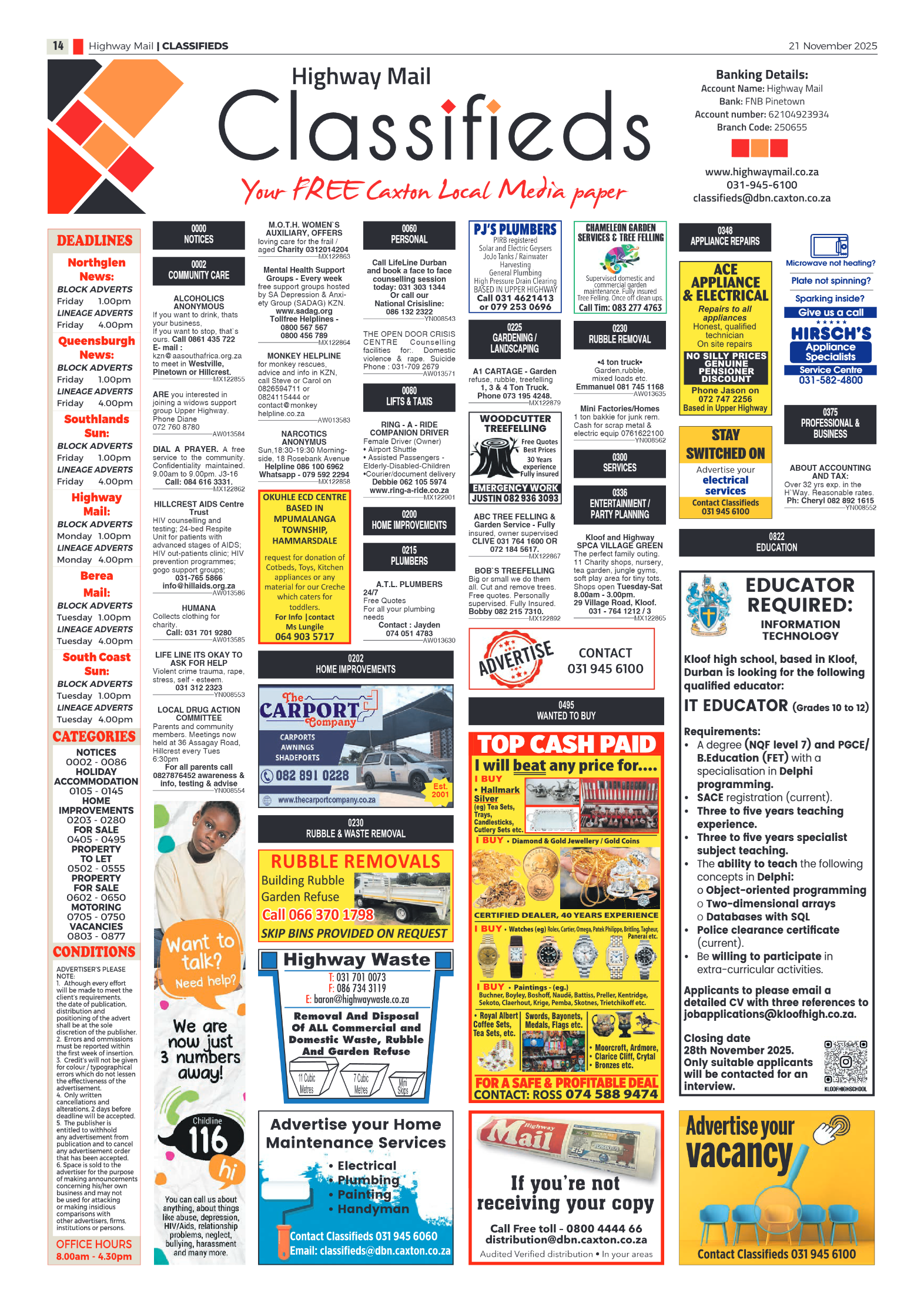 Highway Mail 21 November 2025 page 14