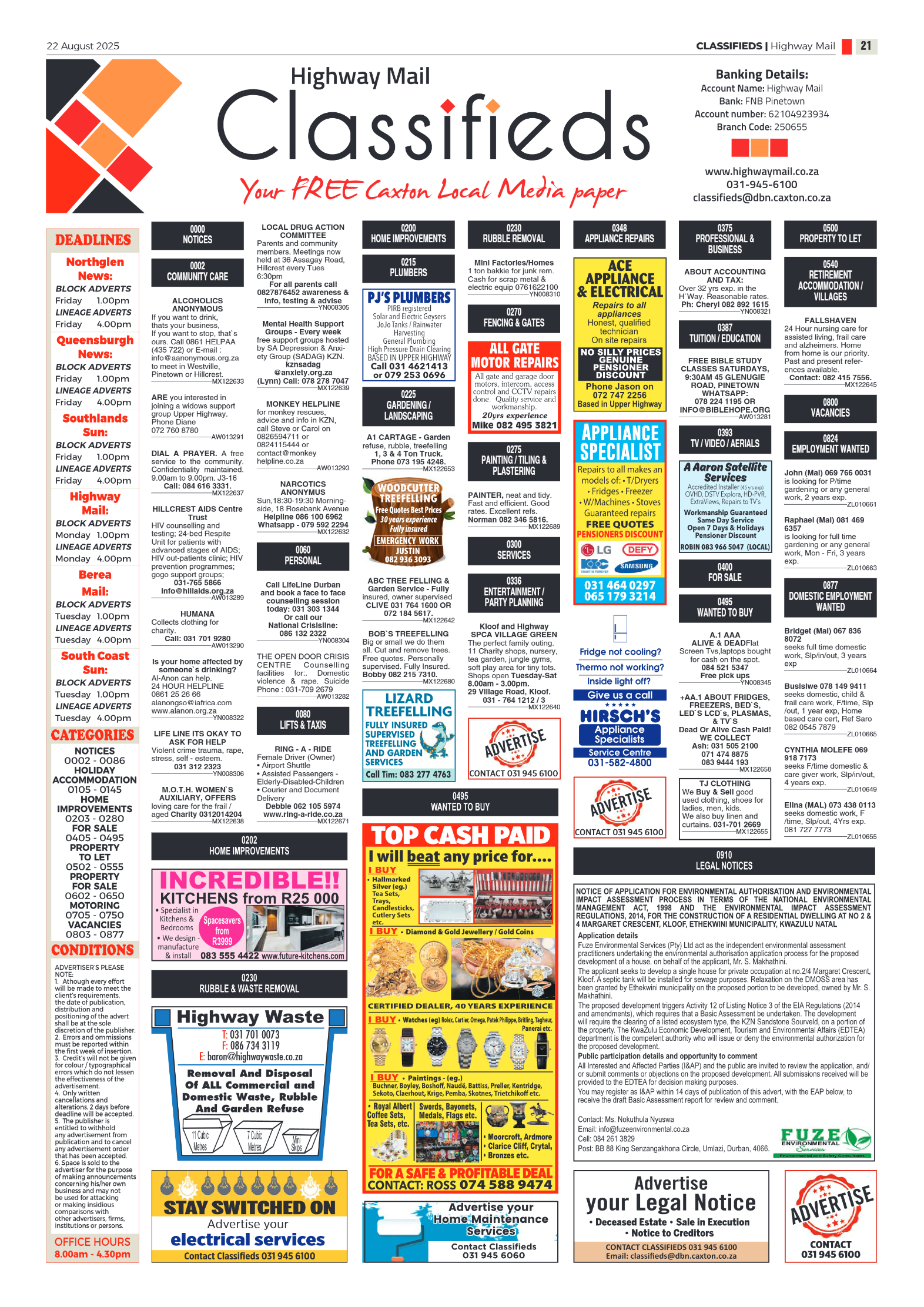 Highway Mail 22 August 2025 page 21