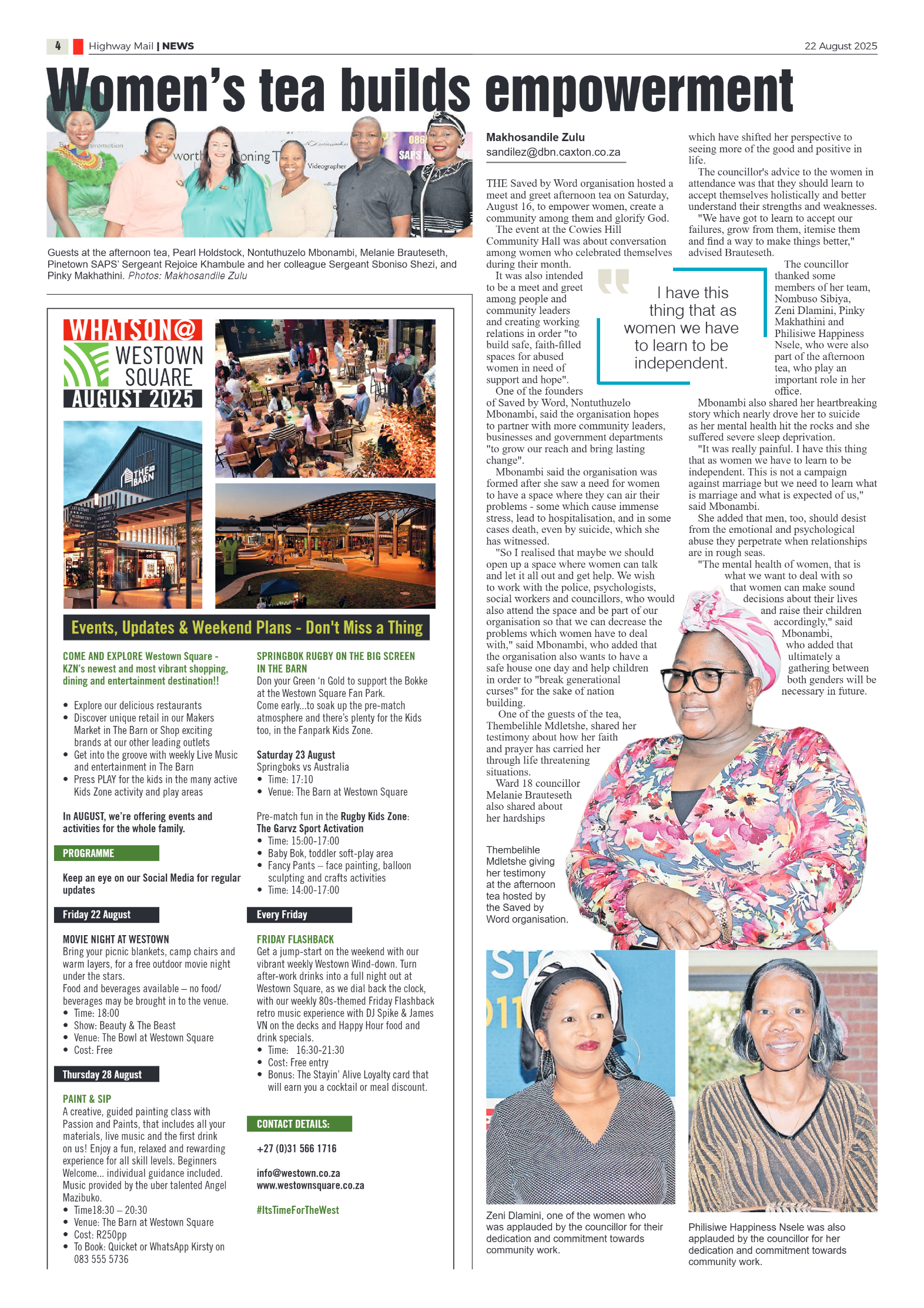 Highway Mail 22 August 2025 page 4
