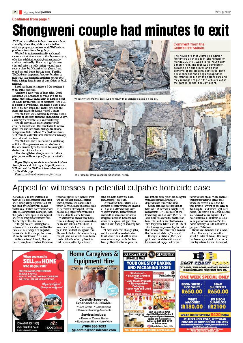 Highway Mail 22 July 2022 page 2