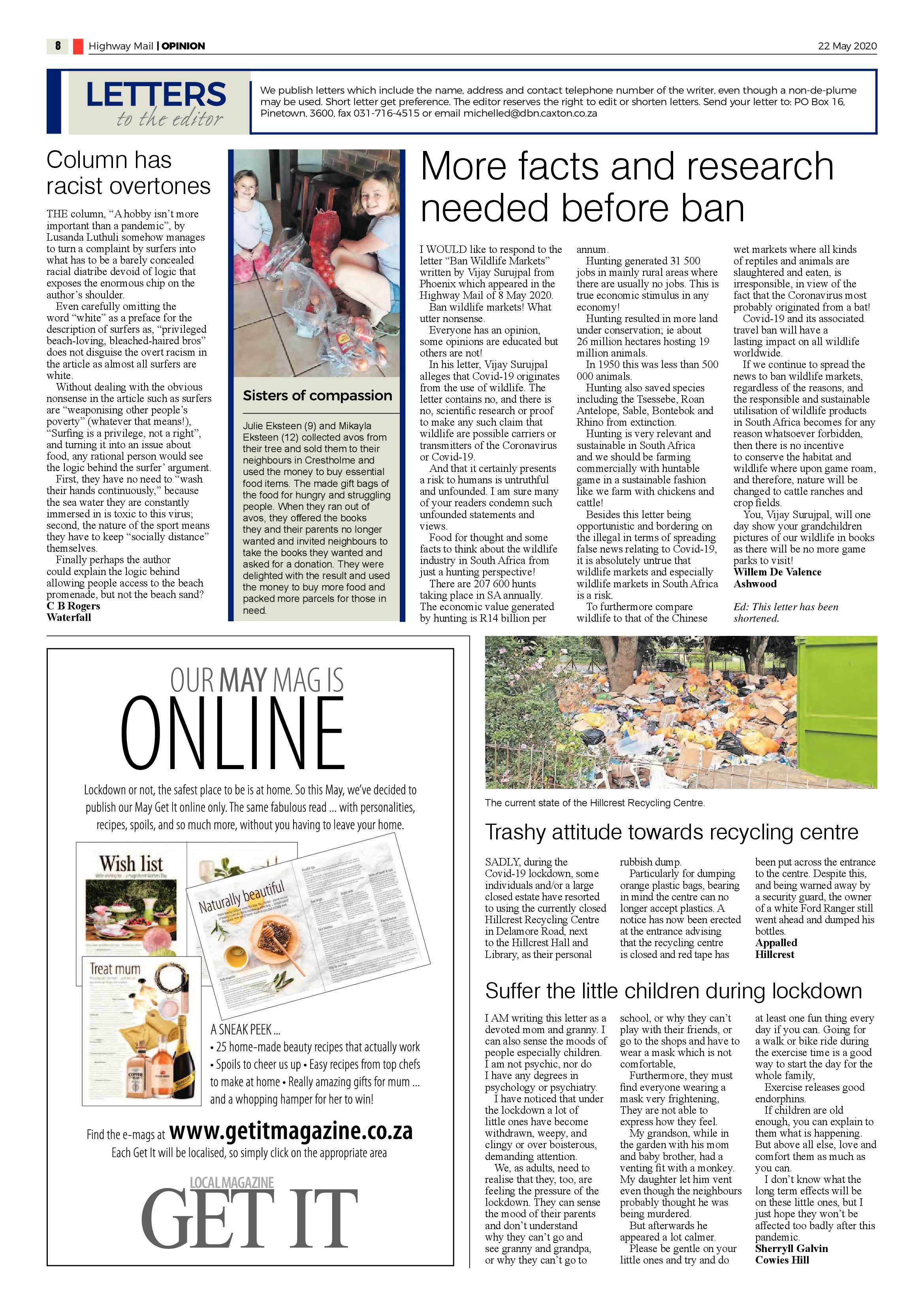 Highway Mail 22 May 2020 page 8