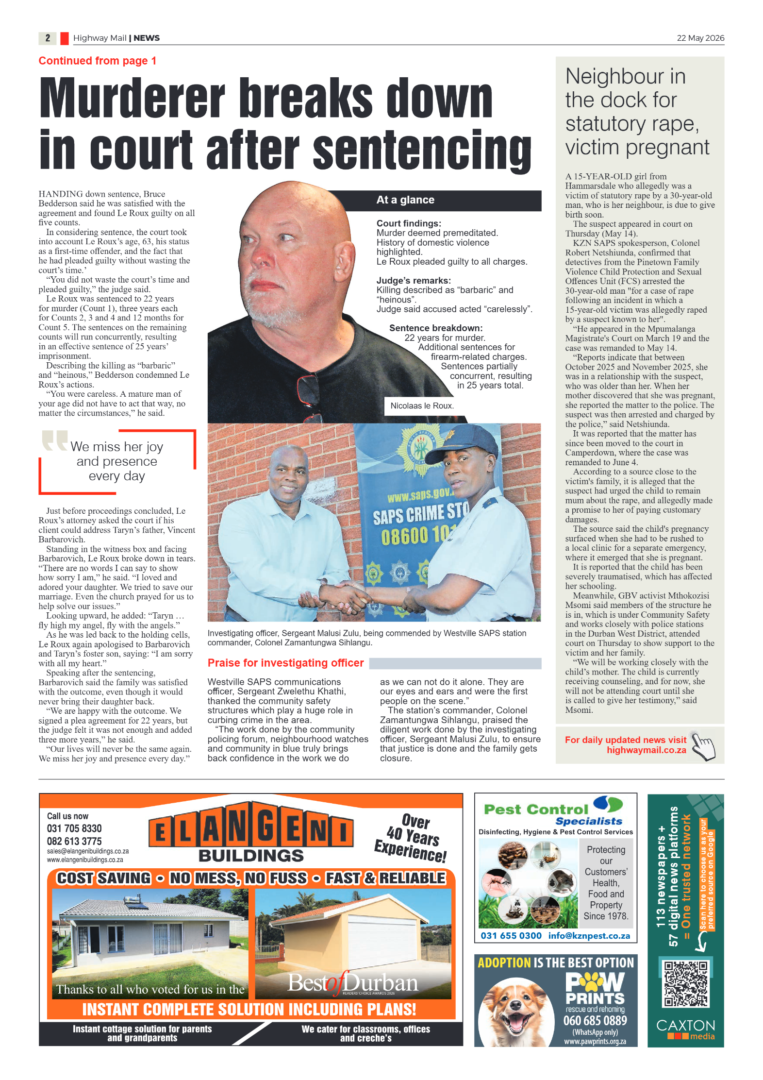 Highway Mail 22 May 2026 page 2