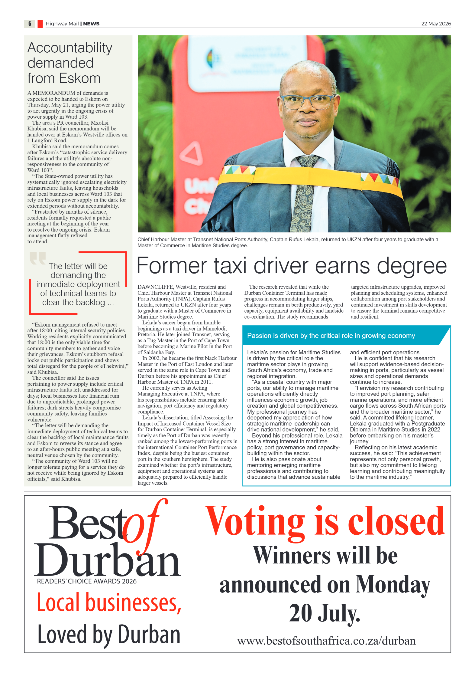 Highway Mail 22 May 2026 page 6